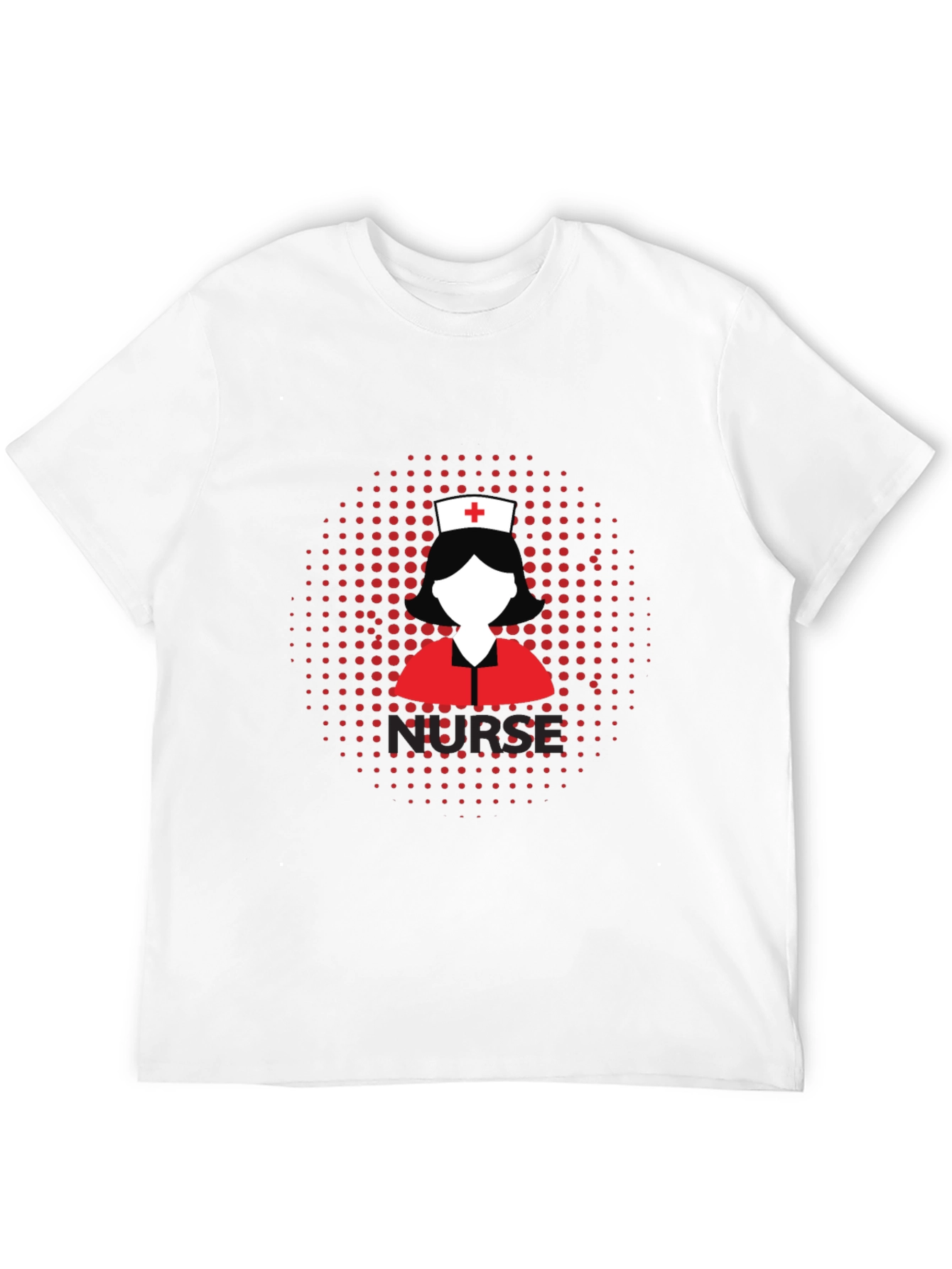 Nurse Graphic Tee - Black Cotton T-Shirt