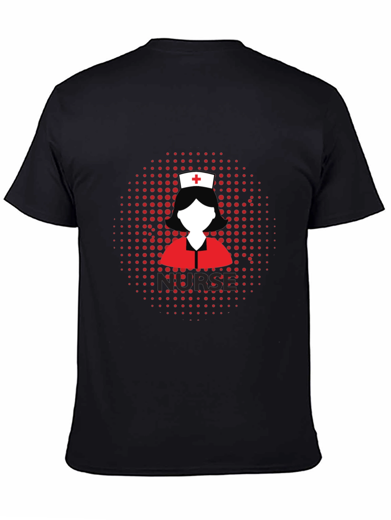 Nurse Graphic Tee - Black Cotton T-Shirt