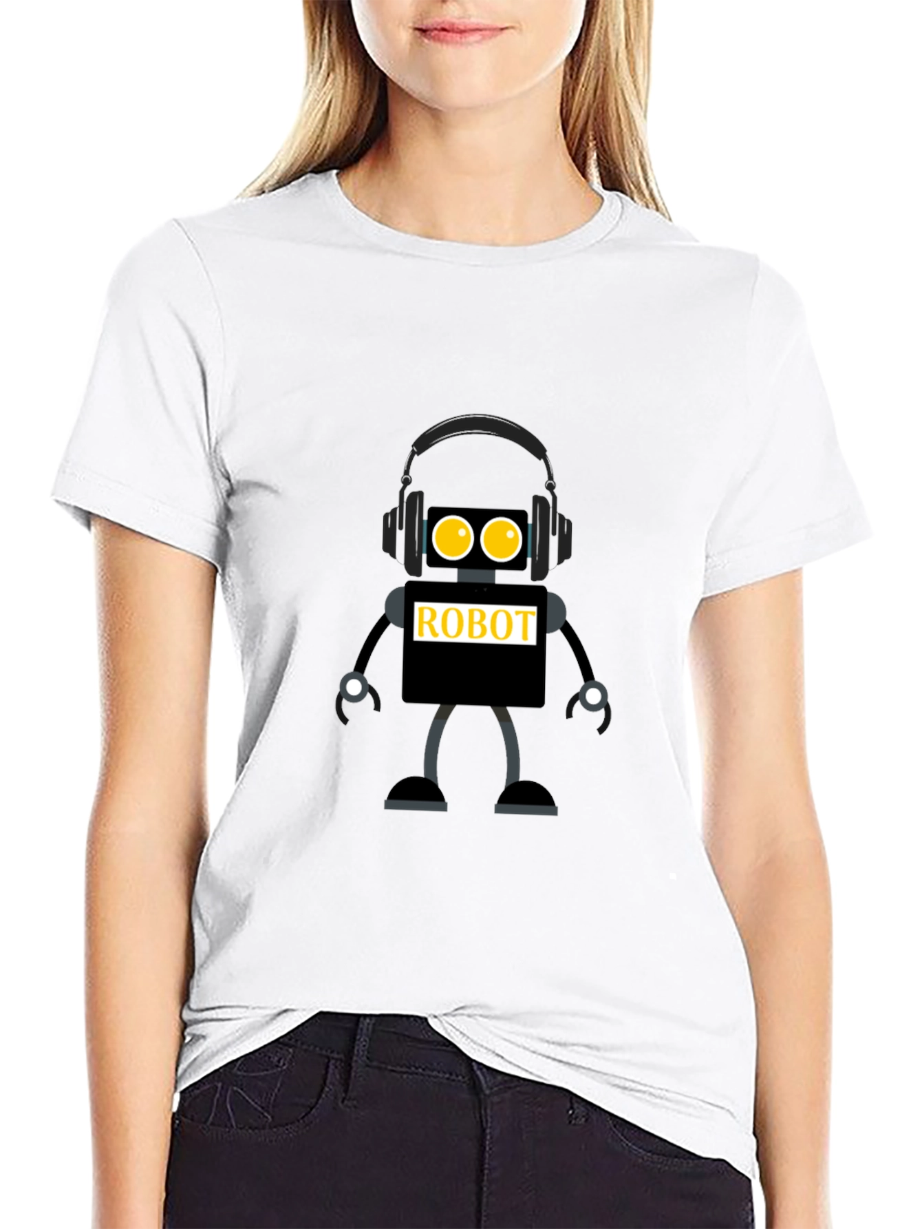 Robot Graphic T-Shirt - Cool Techie Design