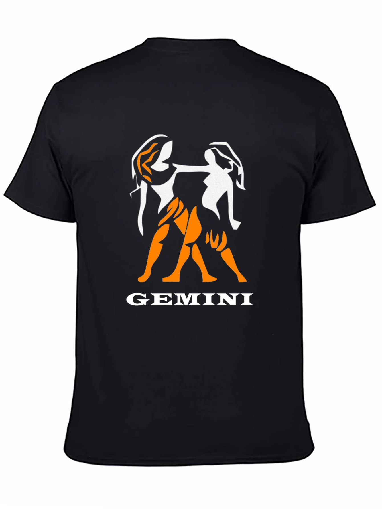 Gemini Zodiac Graphic Tee - Black