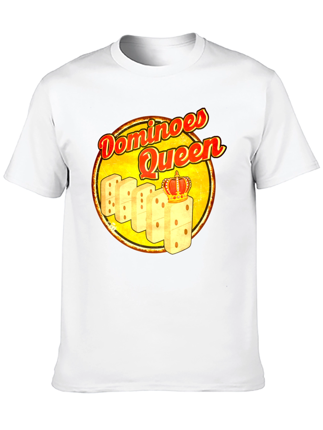 Dominoes Queen T-Shirt - Novelty Graphic Tee