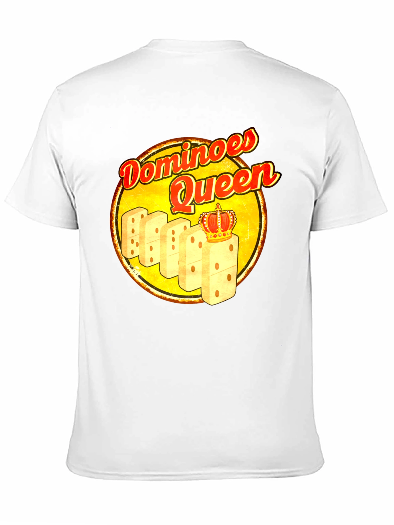 Dominoes Queen T-Shirt - Novelty Graphic Tee