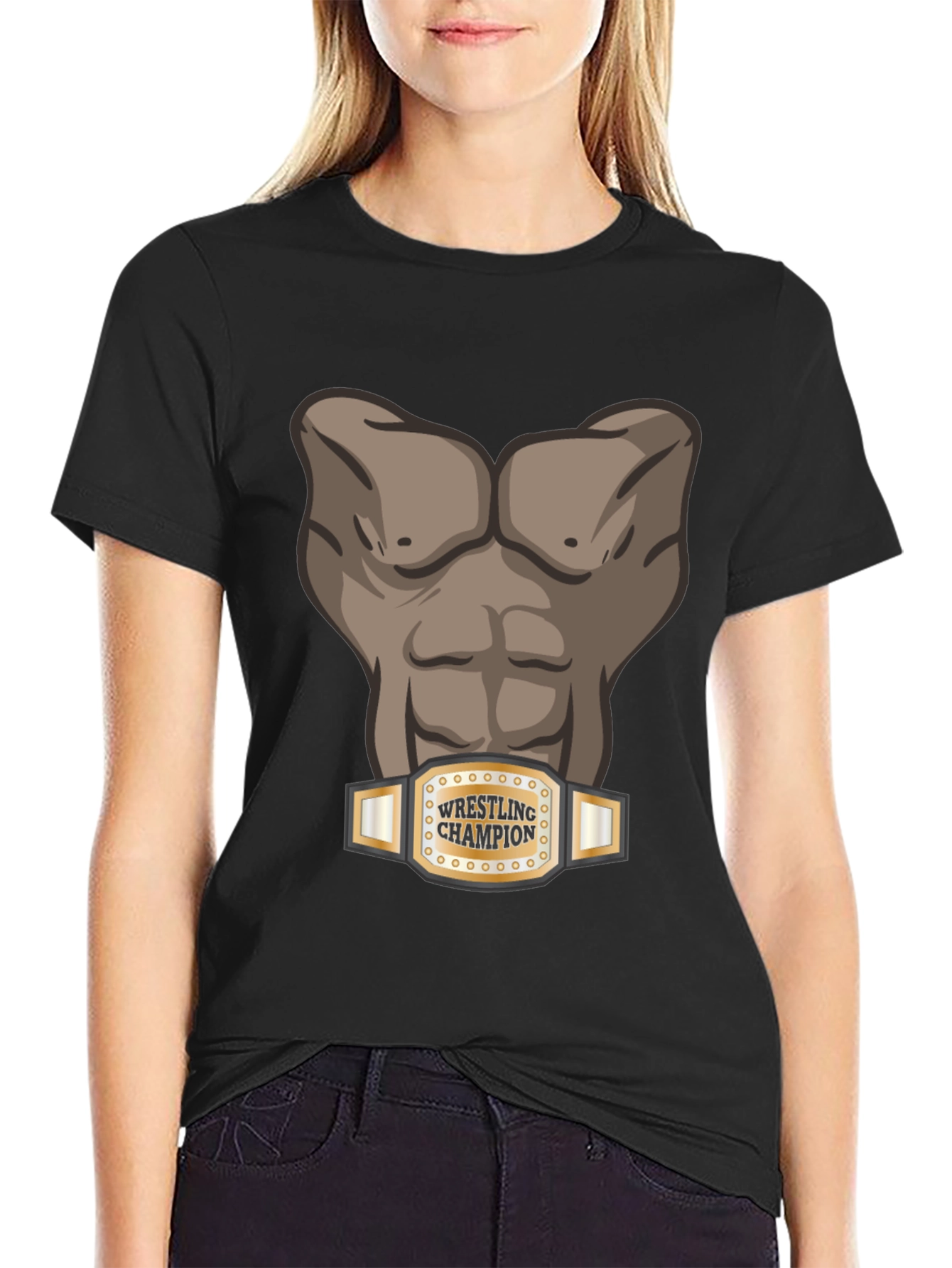 Wrestling Champion Graphic T-Shirt