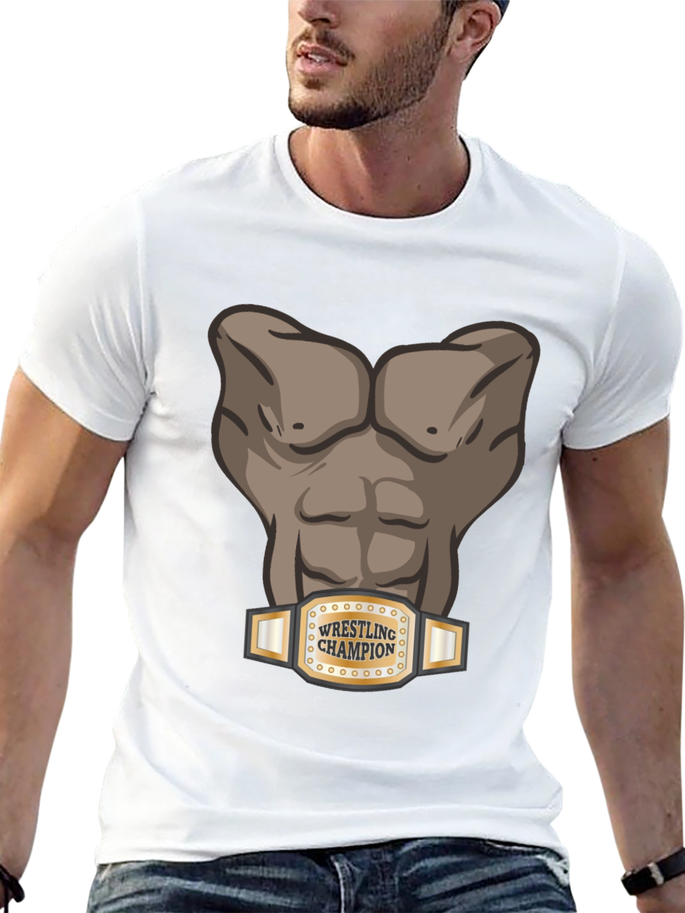 Wrestling Champion Graphic T-Shirt