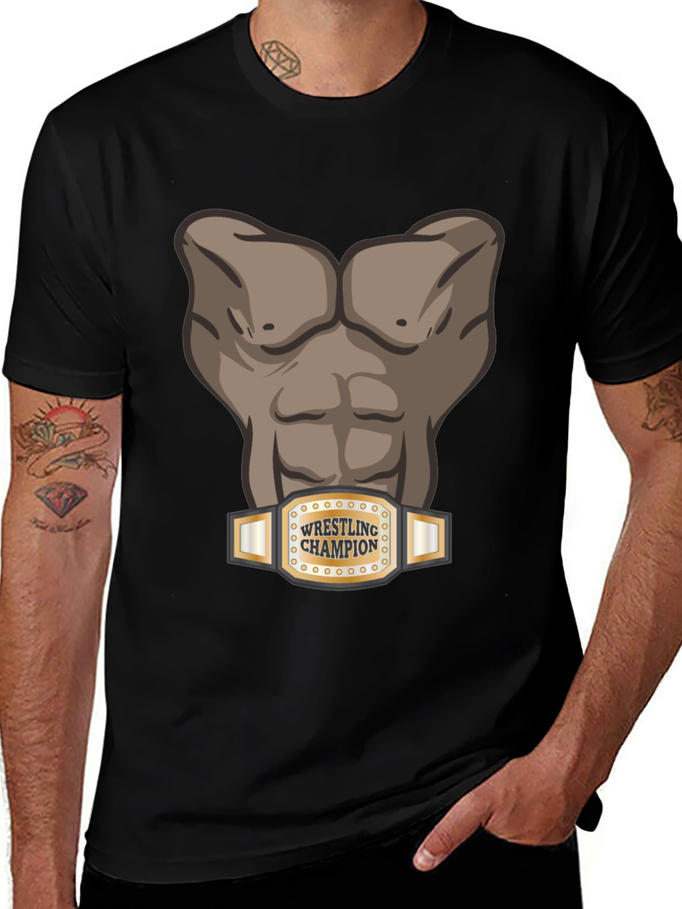 Wrestling Champion Graphic T-Shirt