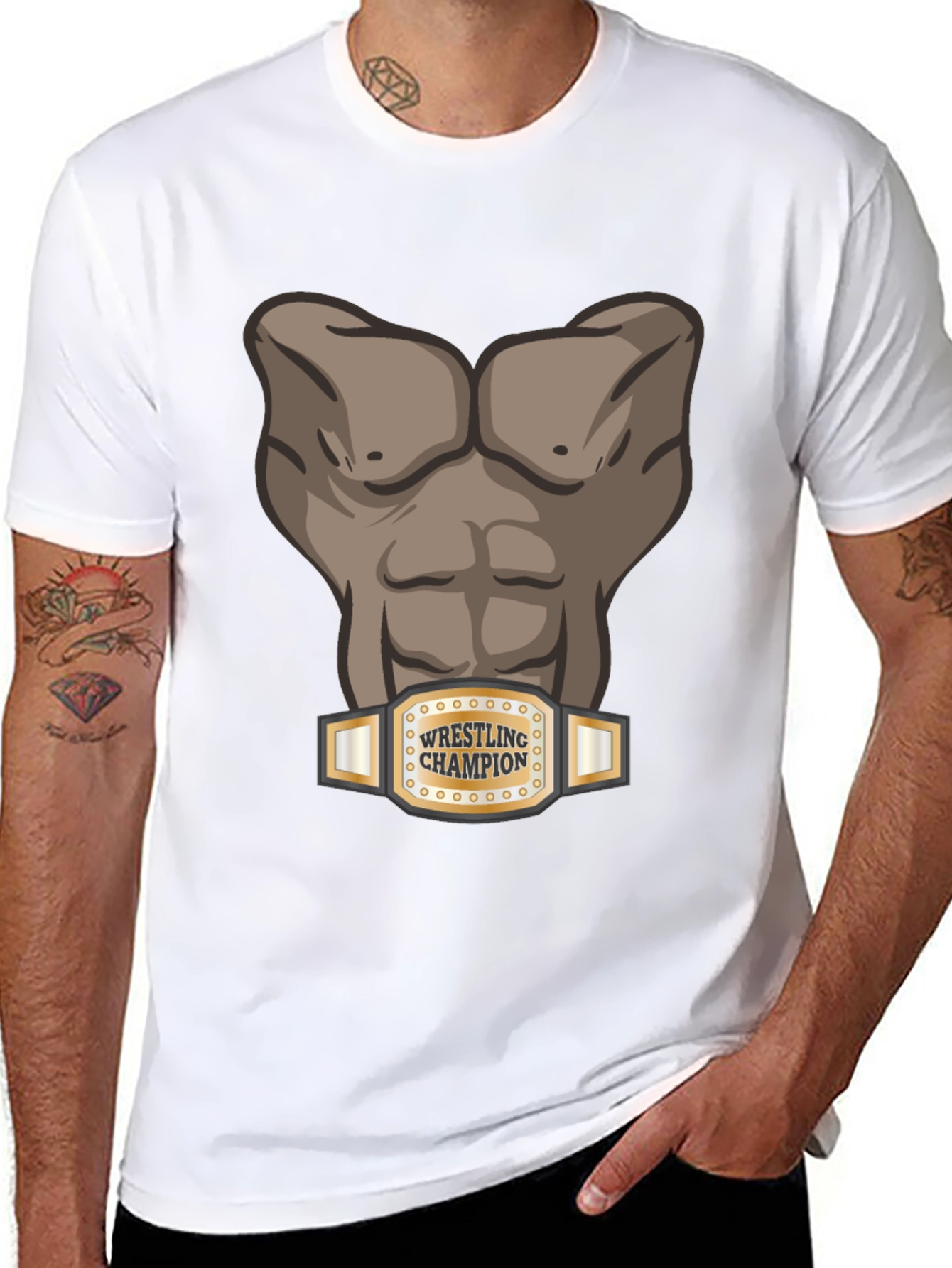 Wrestling Champion Graphic T-Shirt
