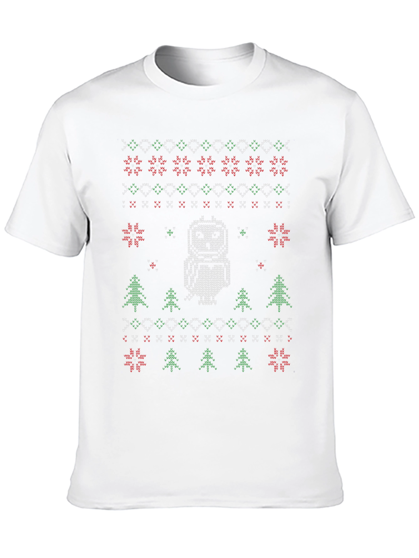 Festive Owl Ugly Christmas Sweater T-Shirt