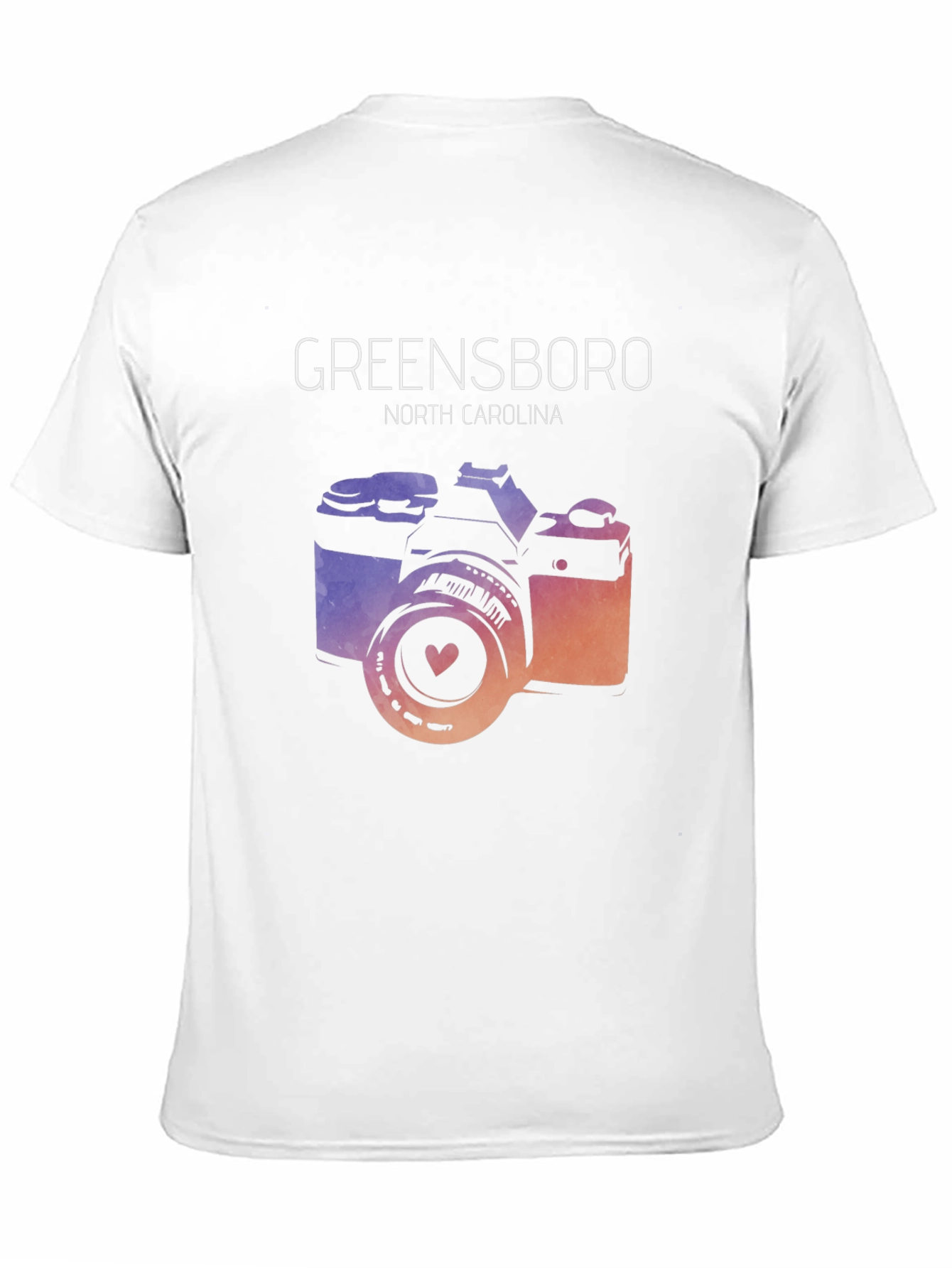 Greensboro North Carolina Camera Graphic T-Shirt