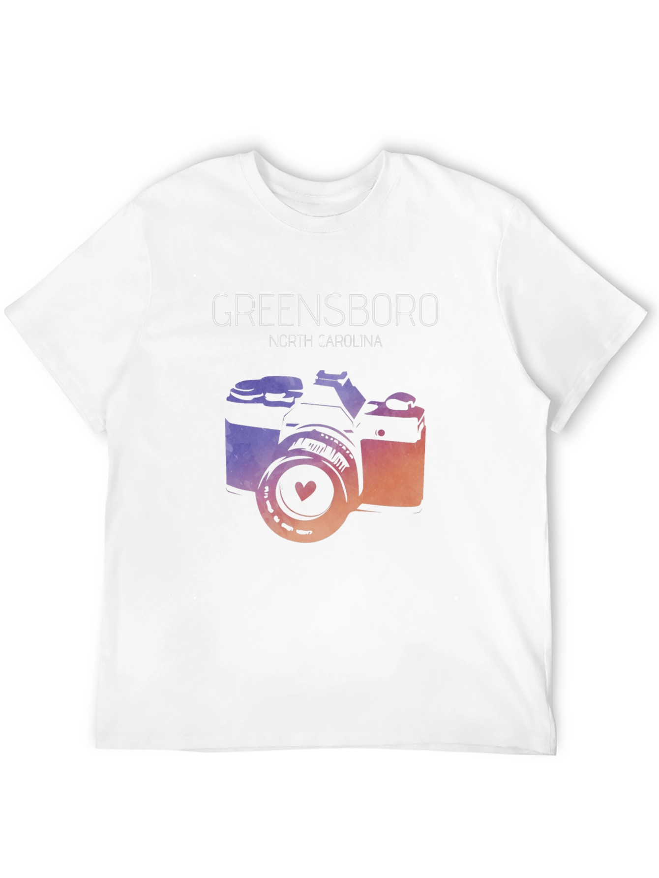 Greensboro North Carolina Camera Graphic T-Shirt