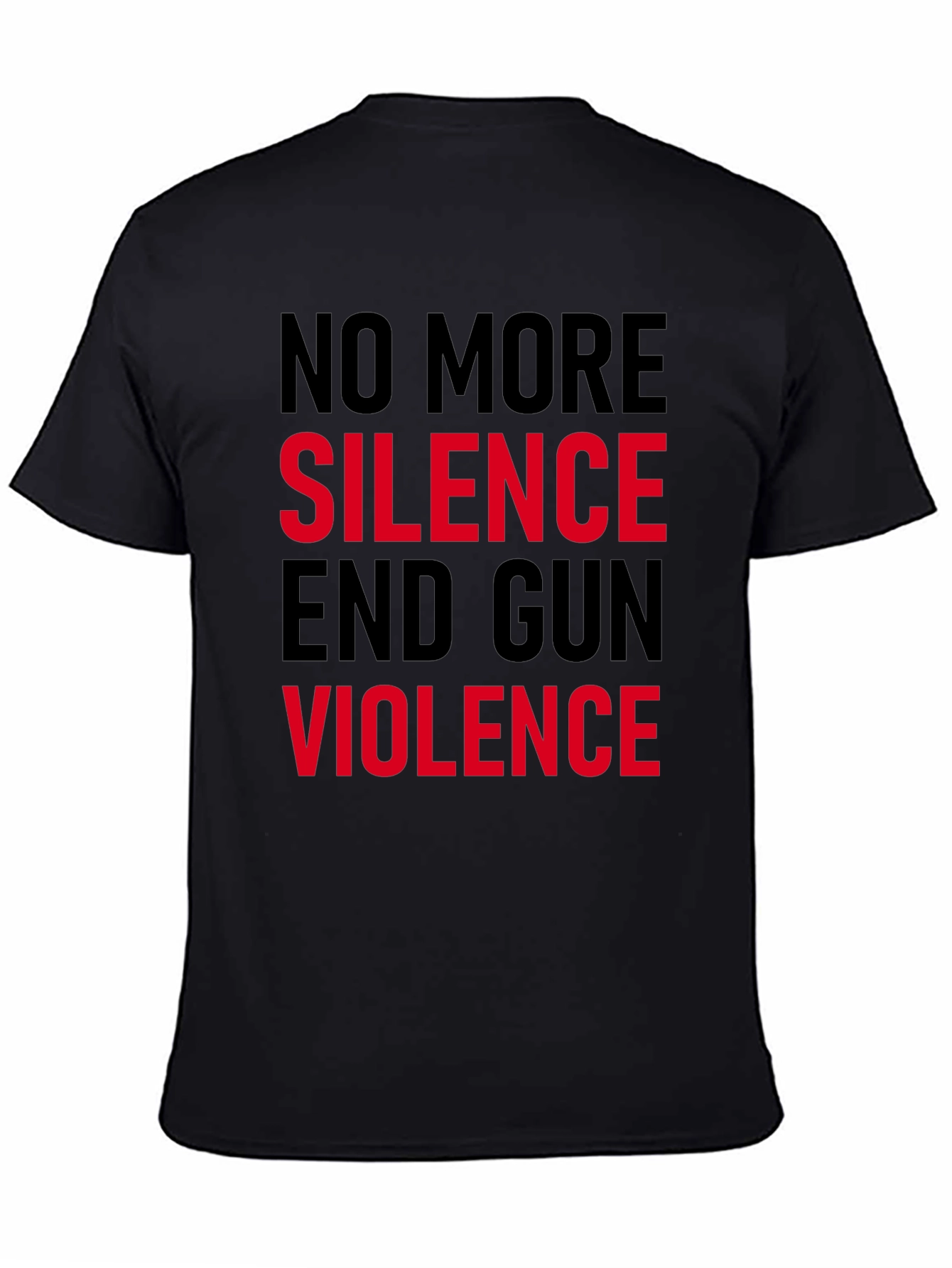 No More Silence End Gun Violence Graphic Tee