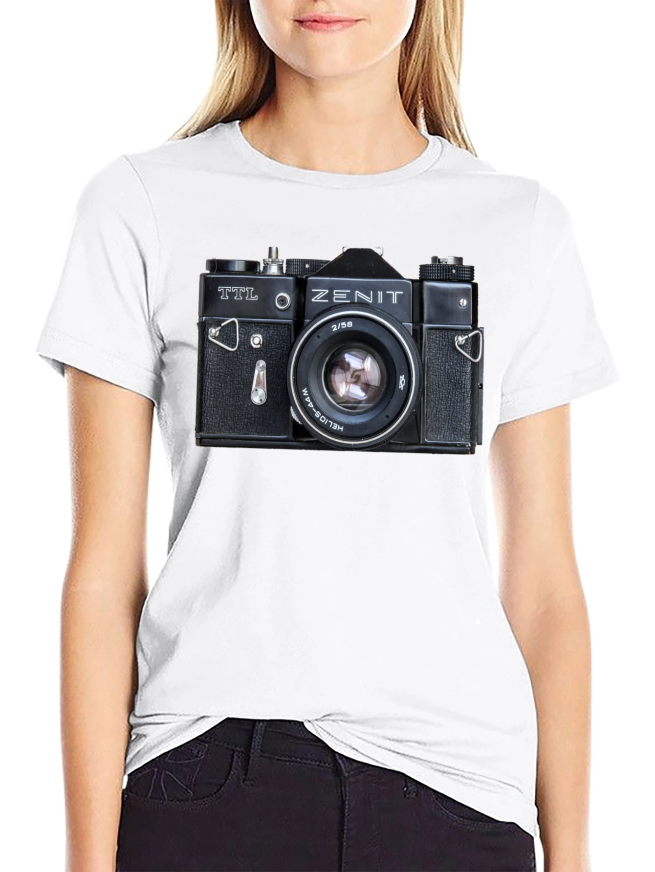 Zenit Camera Graphic T-Shirt - Retro Photographer Tee