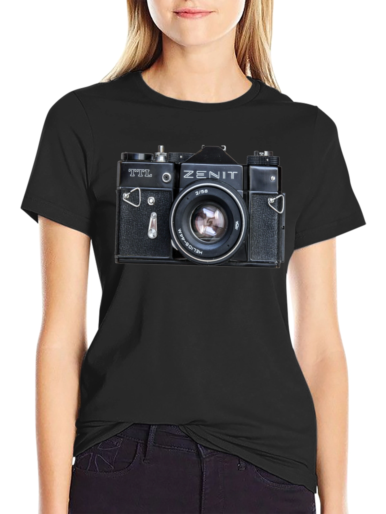 Zenit Camera Graphic T-Shirt - Retro Photographer Tee