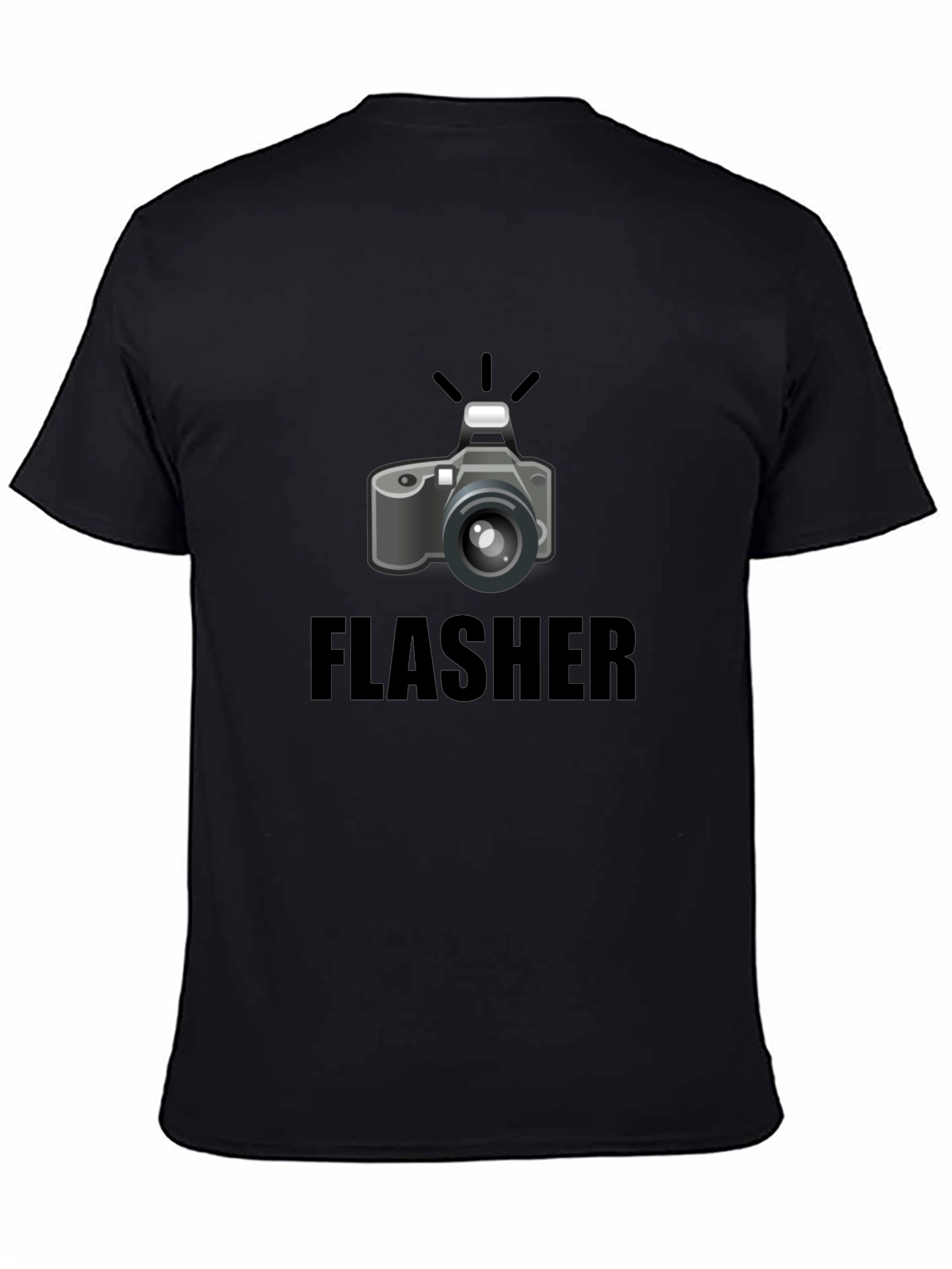 Flasher Camera Graphic T-Shirt - Photography Humor Tee