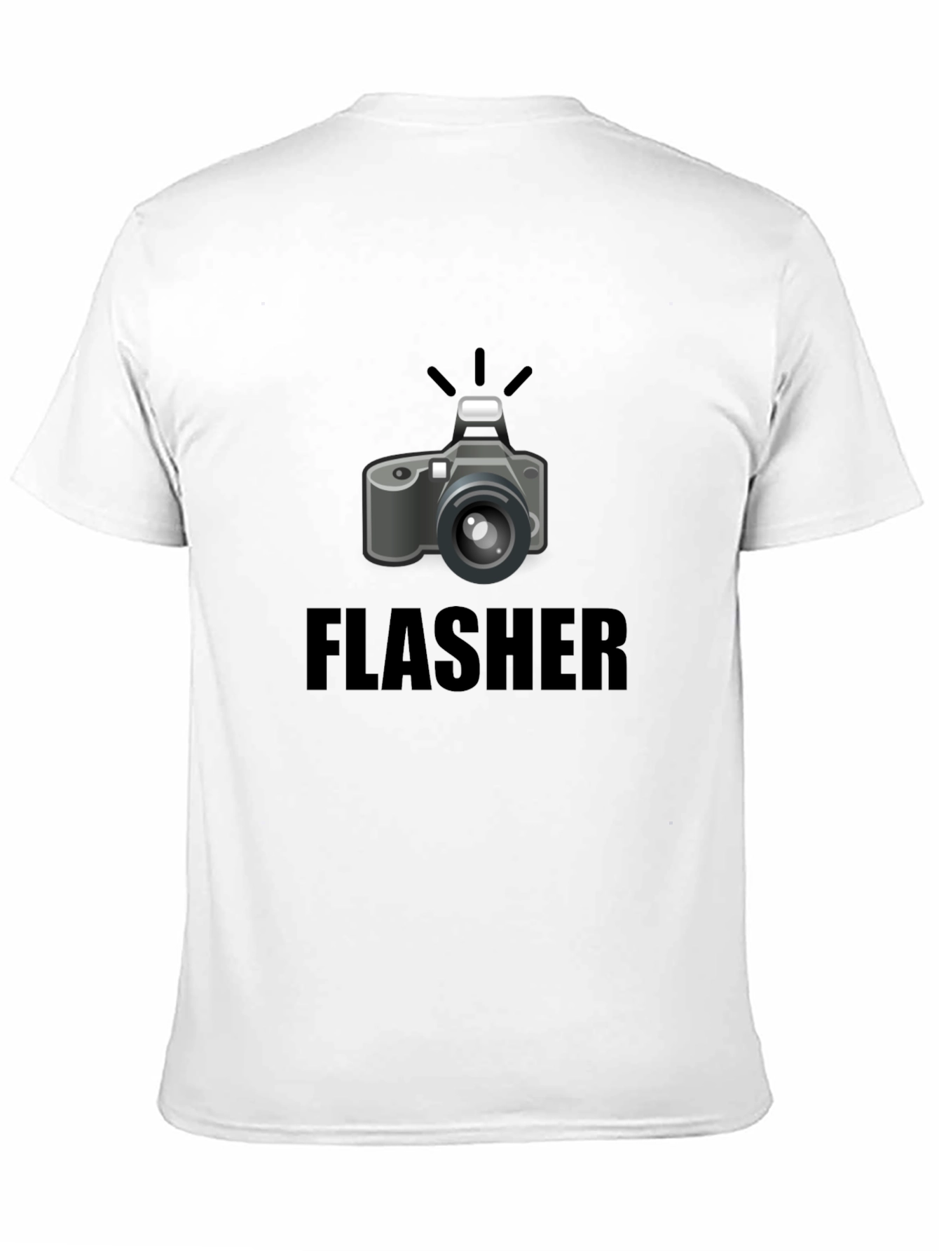 Flasher Camera Graphic T-Shirt - Photography Humor Tee