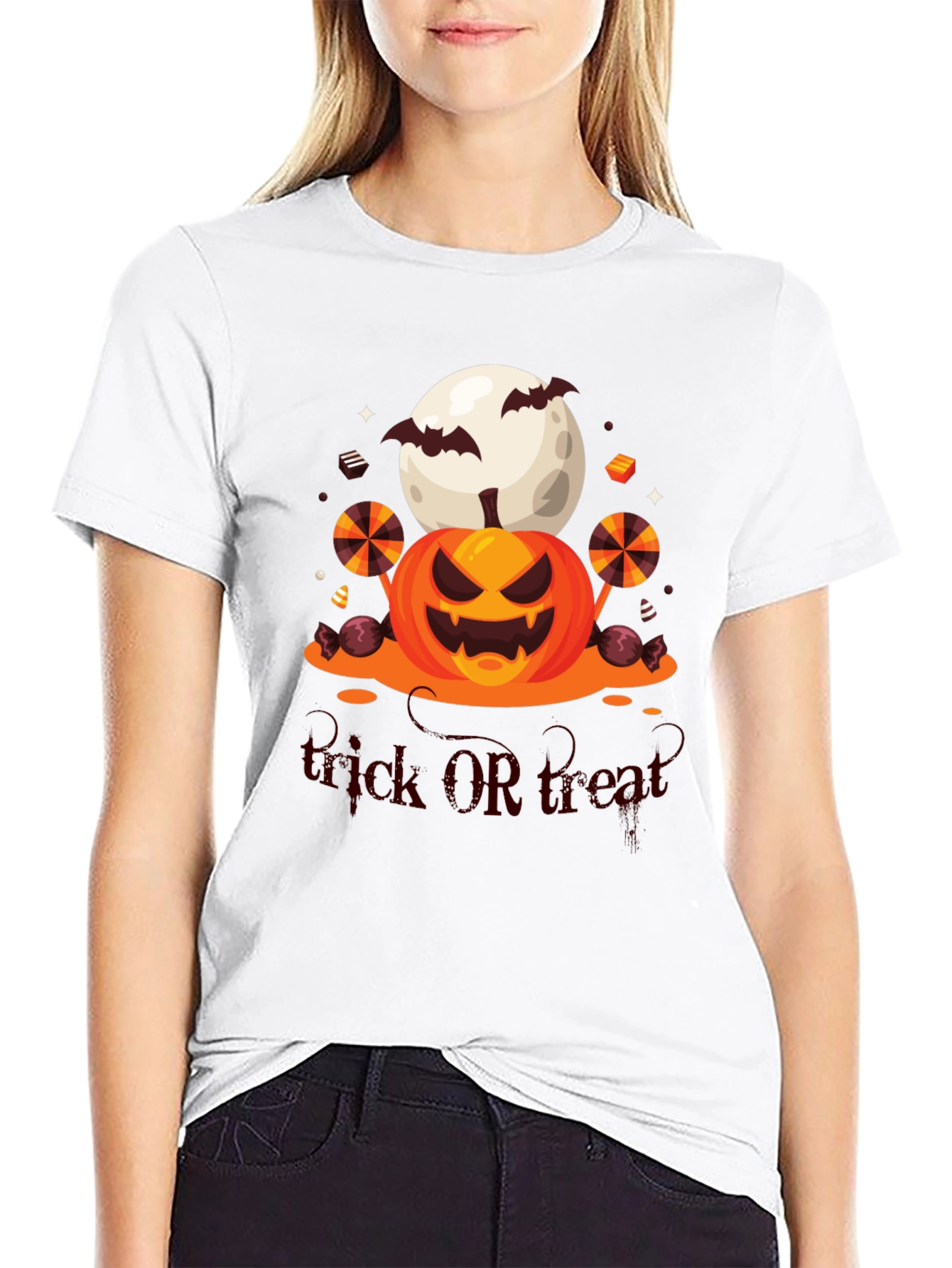 Halloween Trick or Treat Graphic Tee