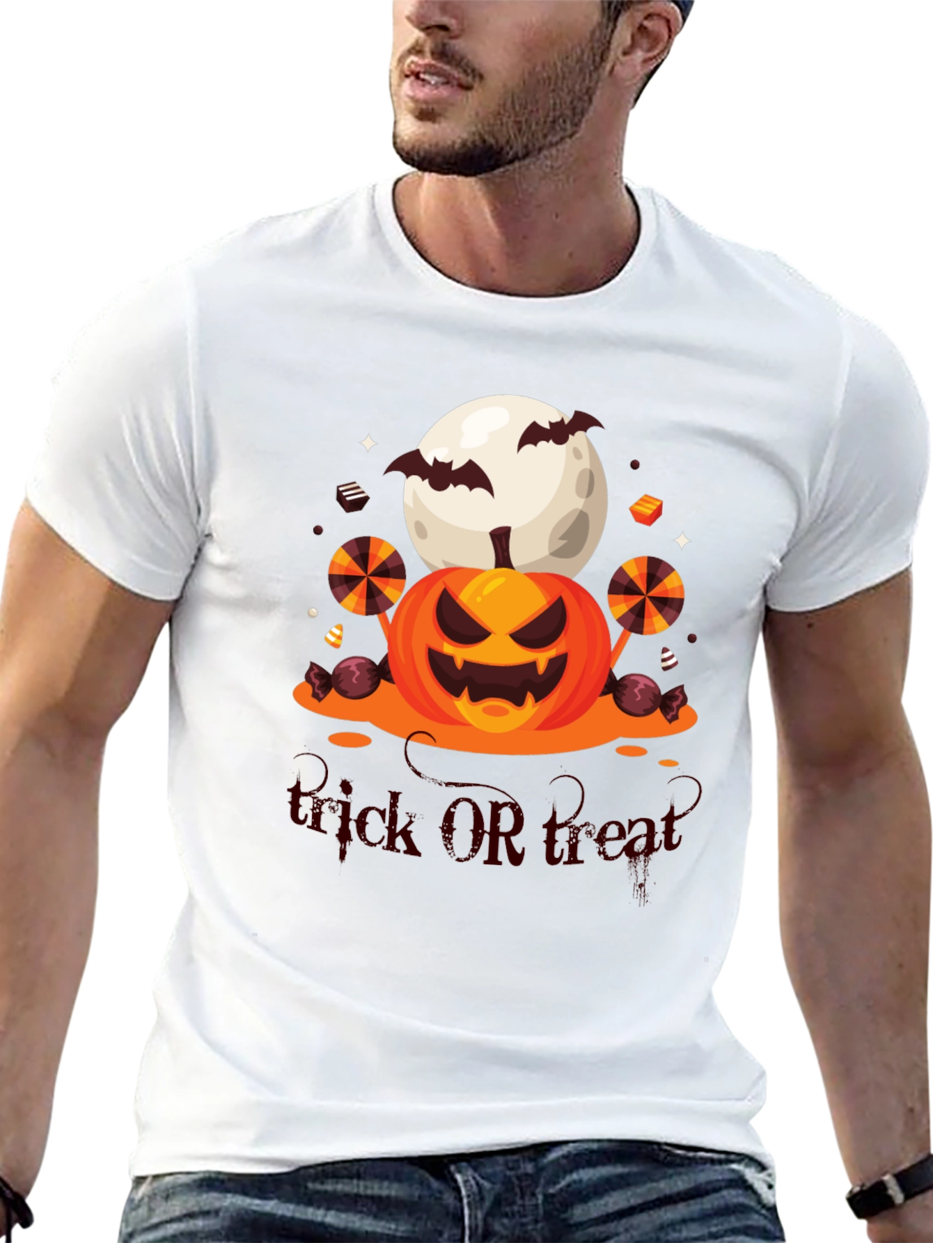 Halloween Trick or Treat Graphic Tee