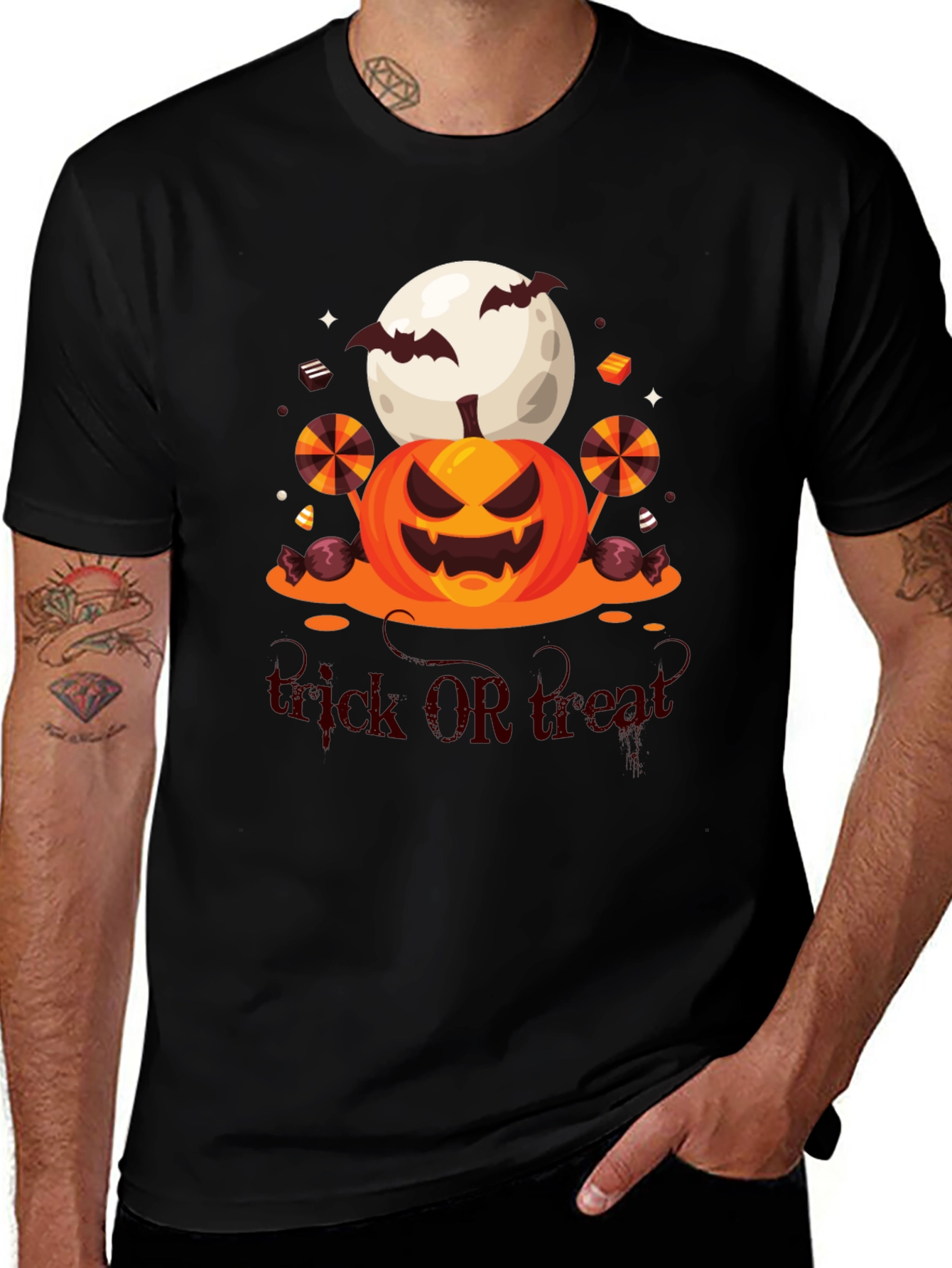 Halloween Trick or Treat Graphic Tee