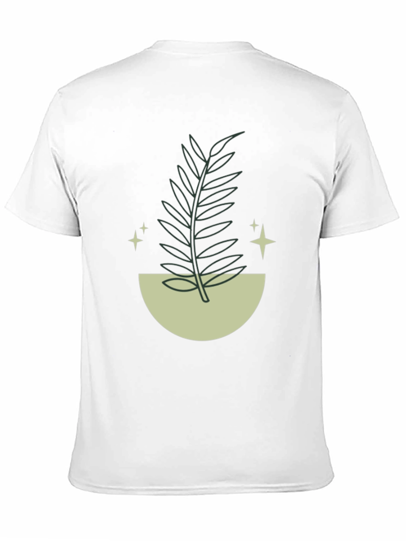 Minimalist Plant Graphic T-Shirt