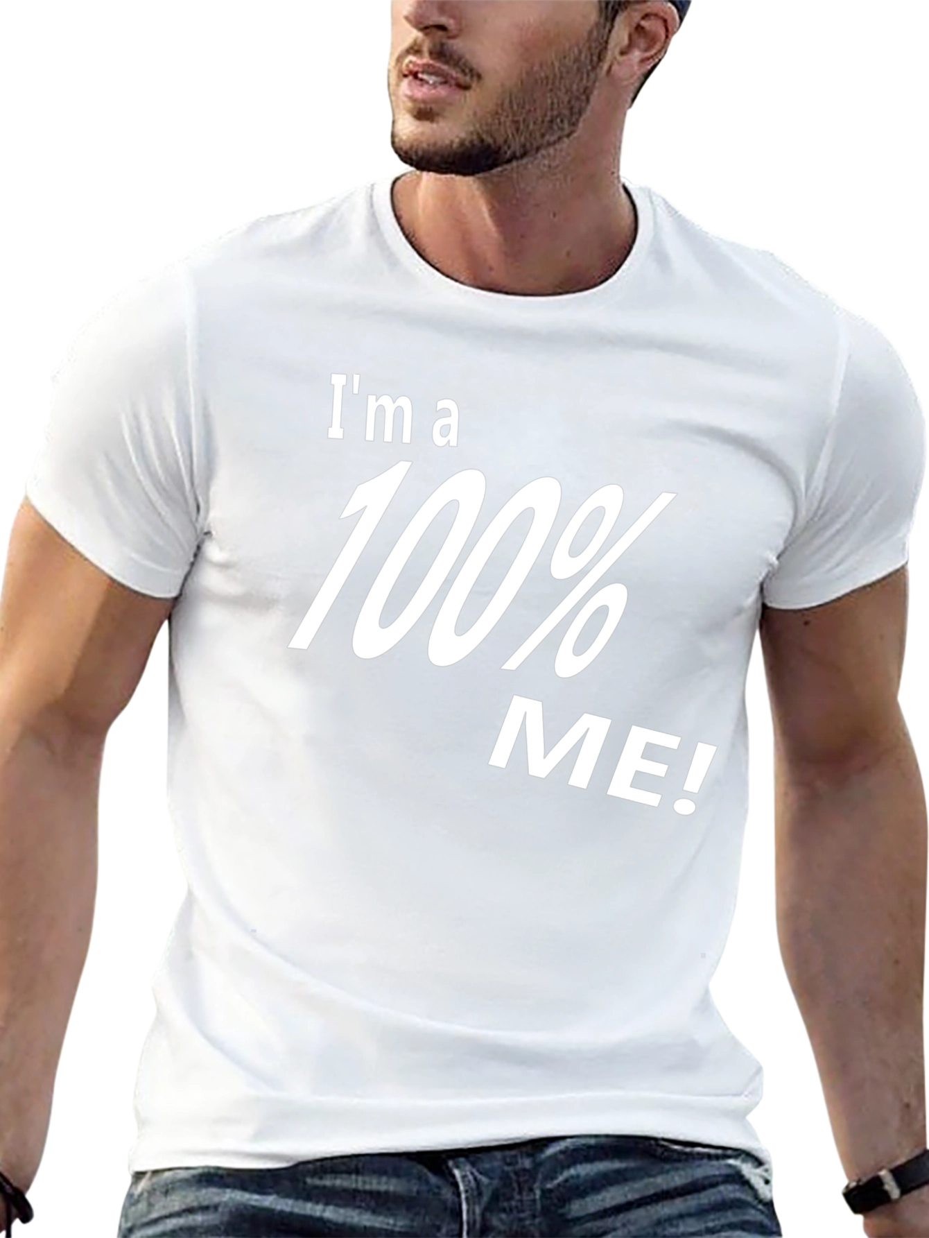 100% Me! Graphic Black T-Shirt - Unisex