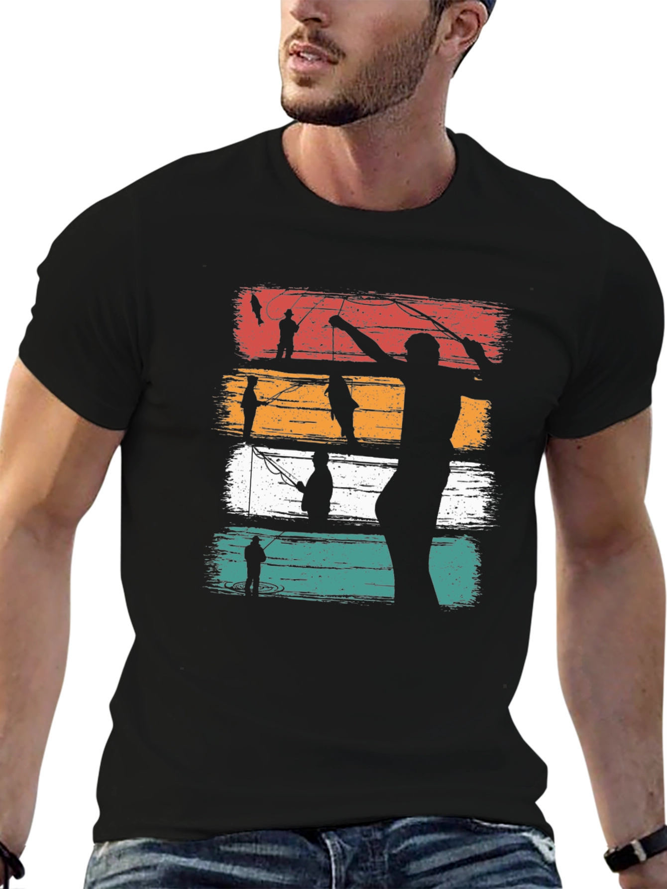 Retro Fishing Graphic T-Shirt - Angler Tee