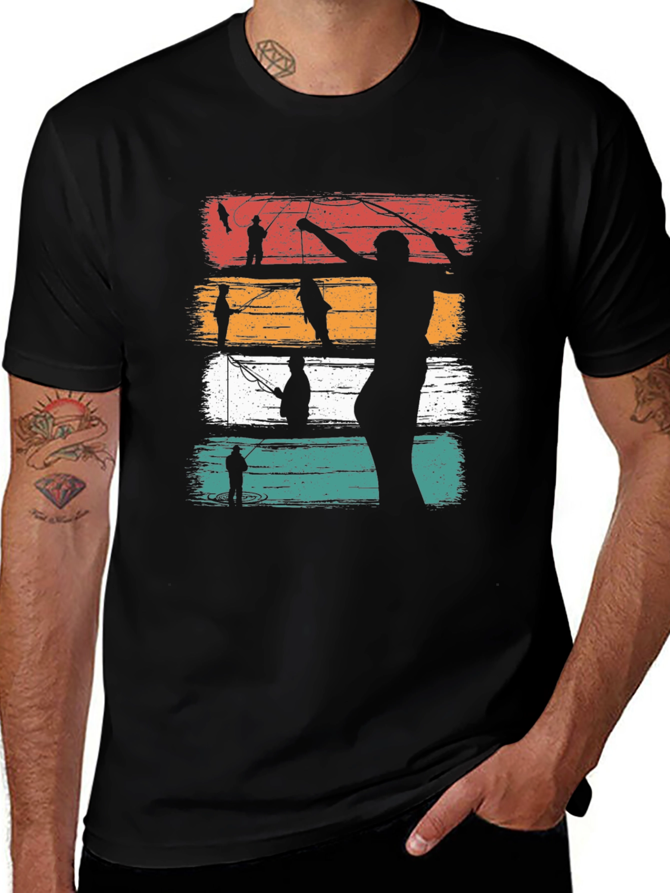 Retro Fishing Graphic T-Shirt - Angler Tee