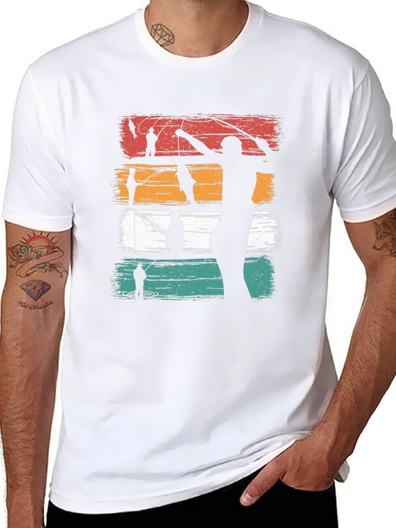Retro Fishing Graphic T-Shirt - Angler Tee
