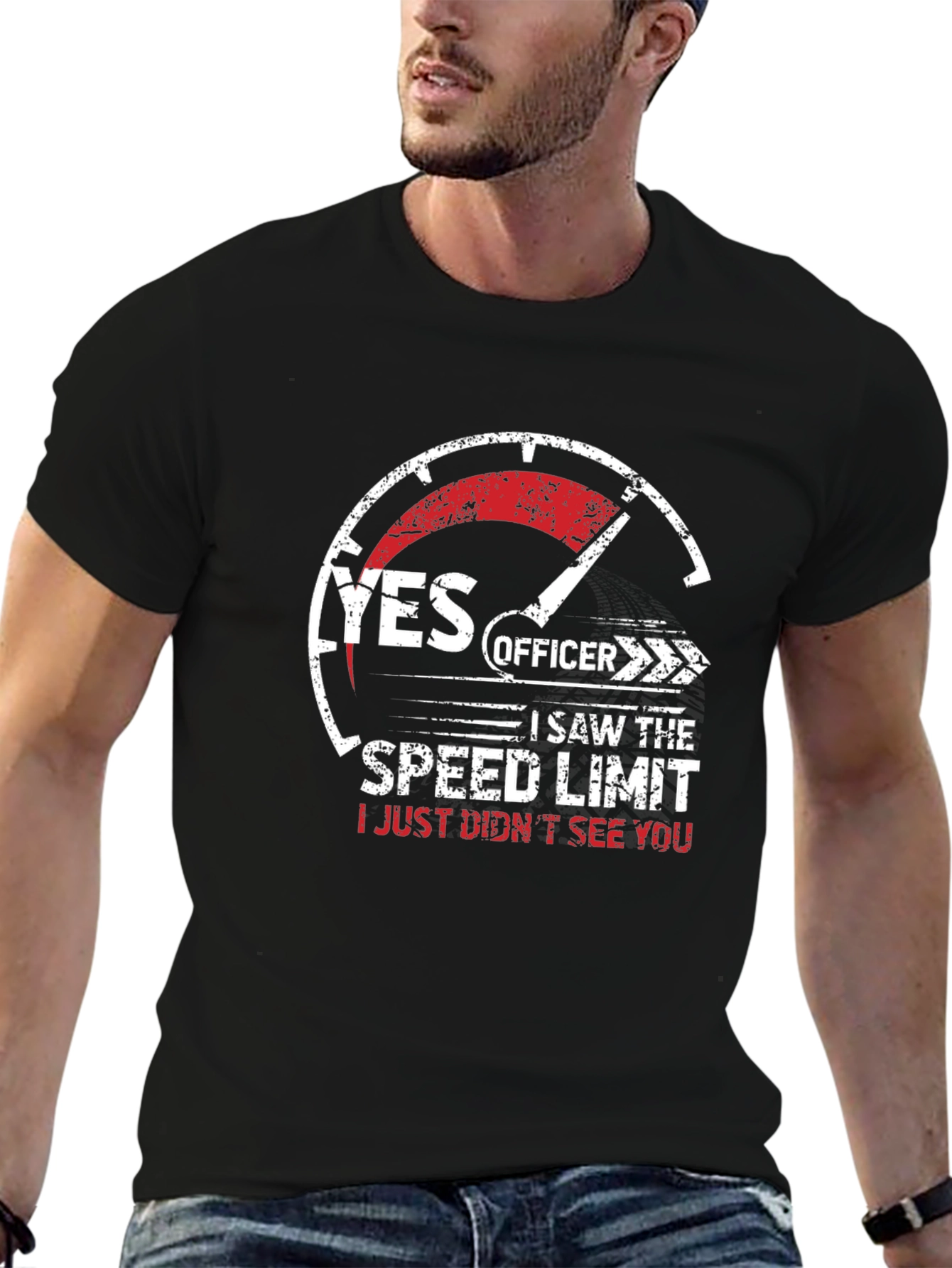 Funny Yes Officer Speed Limit T-Shirt