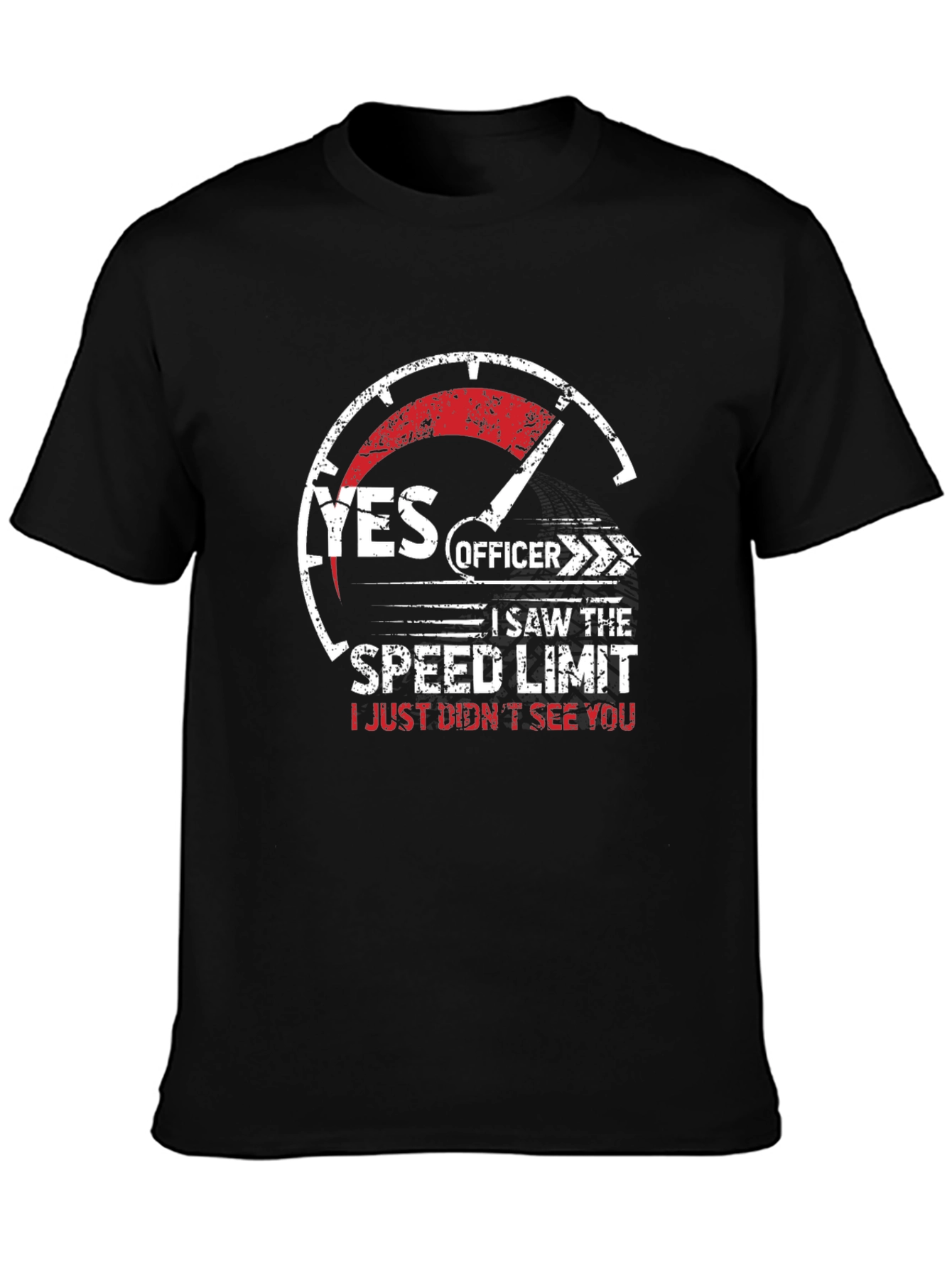 Funny Yes Officer Speed Limit T-Shirt