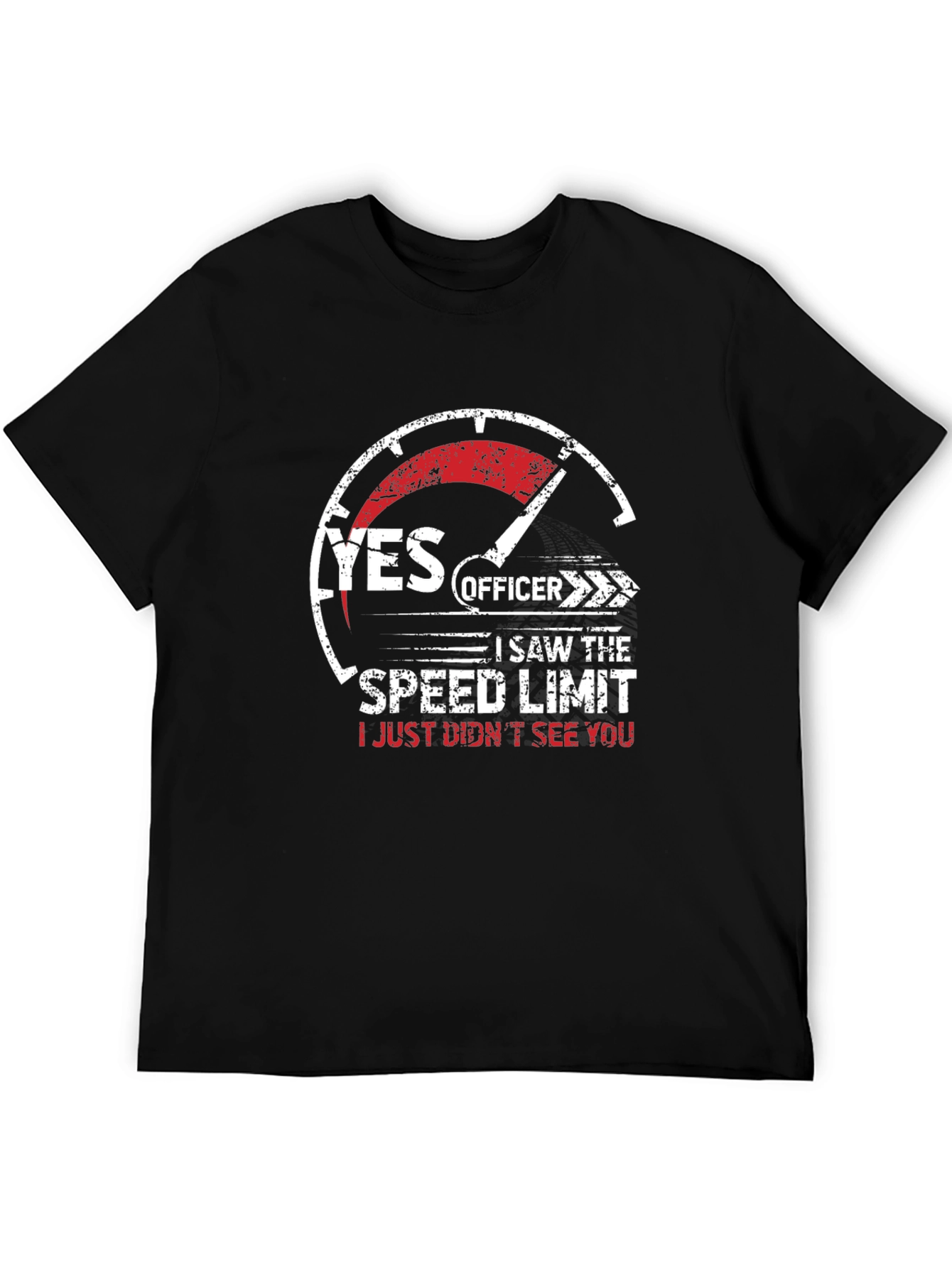 Funny Yes Officer Speed Limit T-Shirt