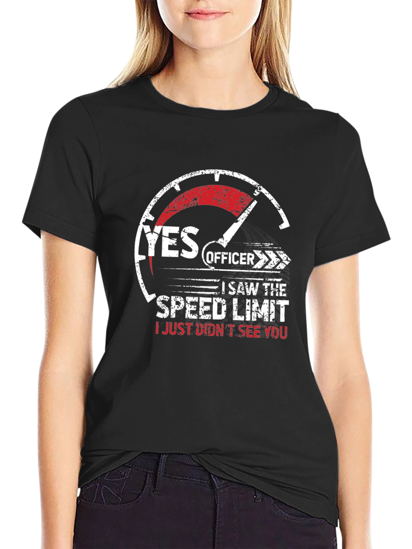 Funny Yes Officer Speed Limit T-Shirt