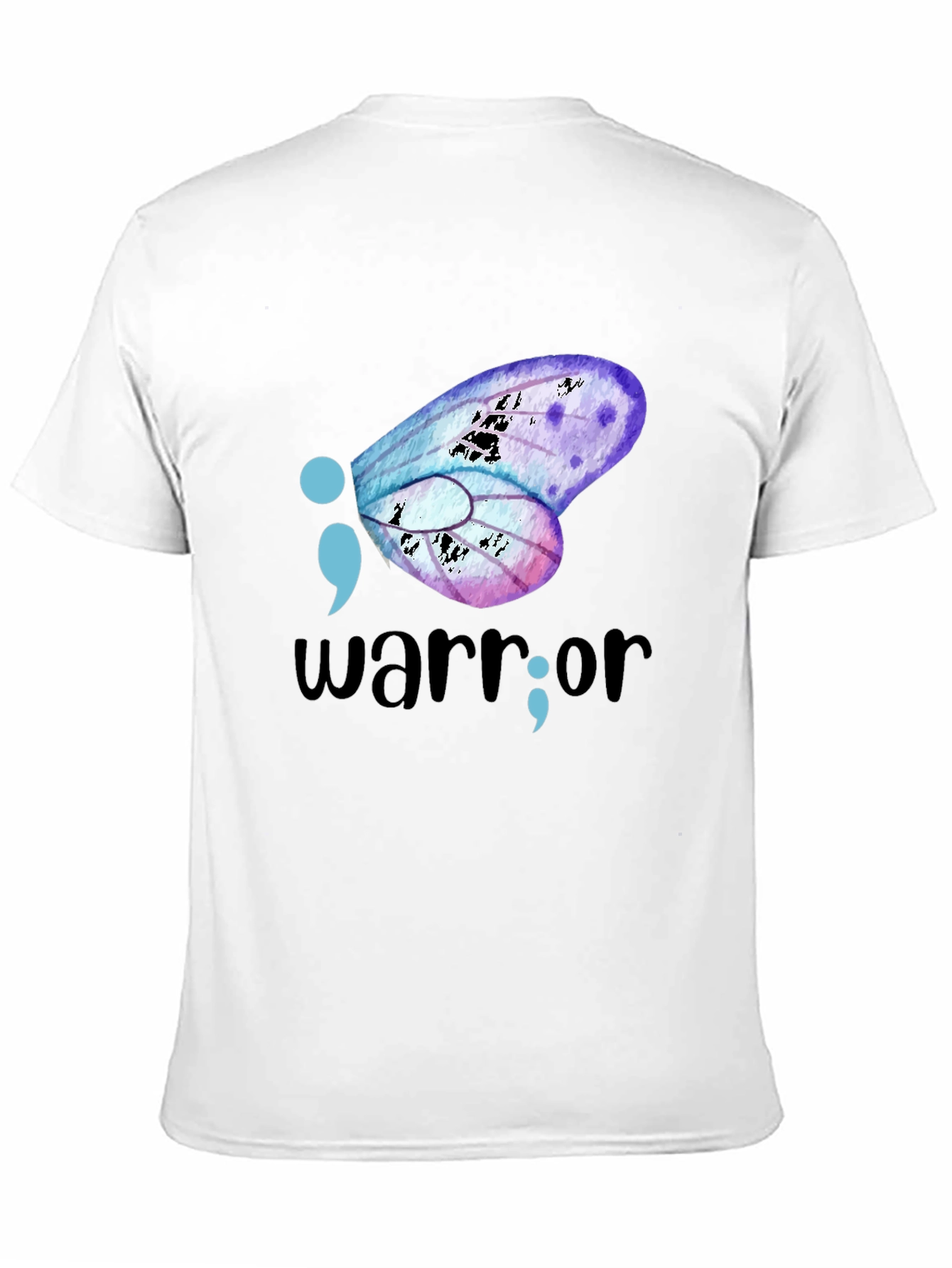 Semicolon Butterfly Warrior Graphic Tee