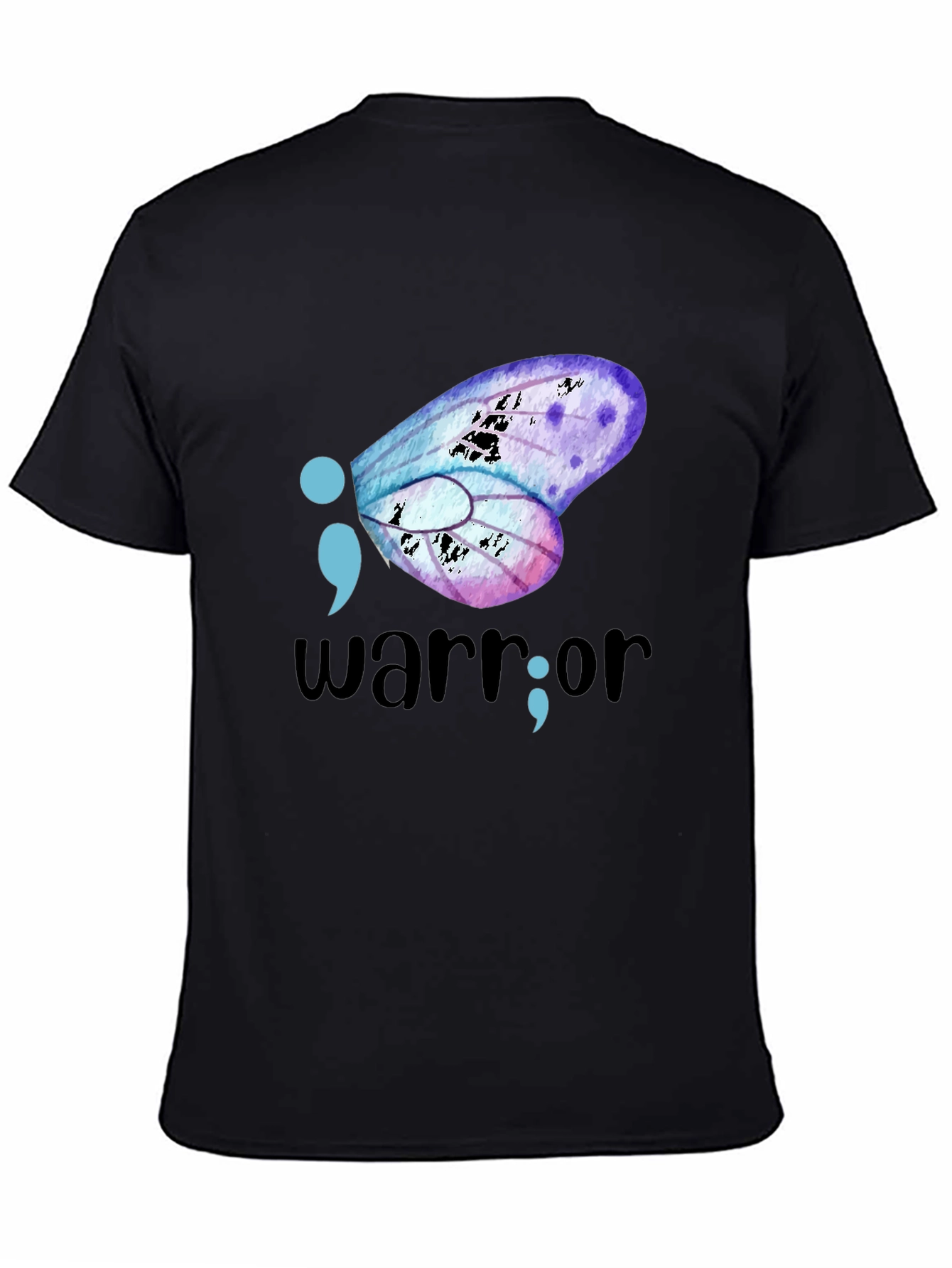 Semicolon Butterfly Warrior Graphic Tee
