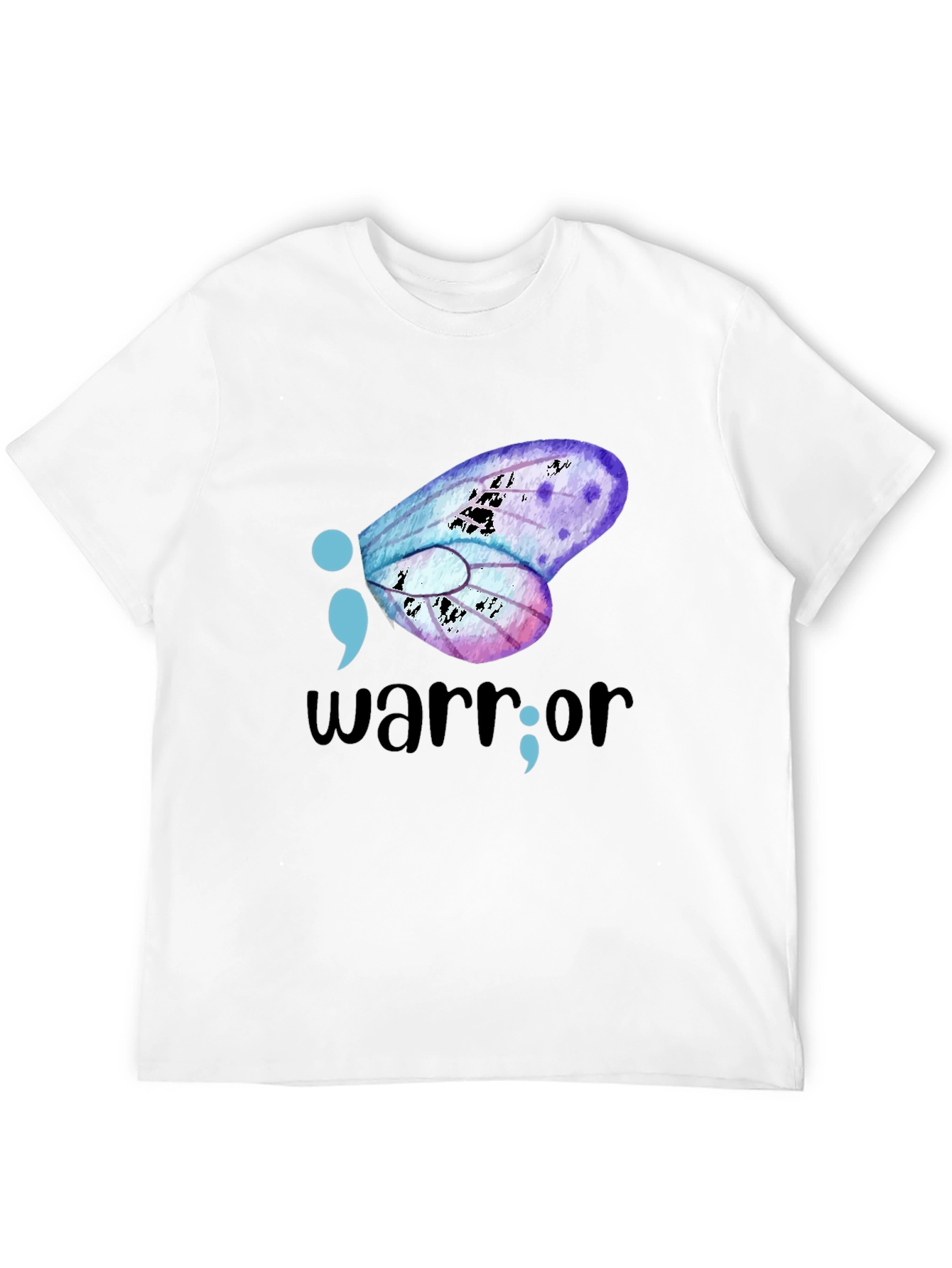 Semicolon Butterfly Warrior Graphic Tee
