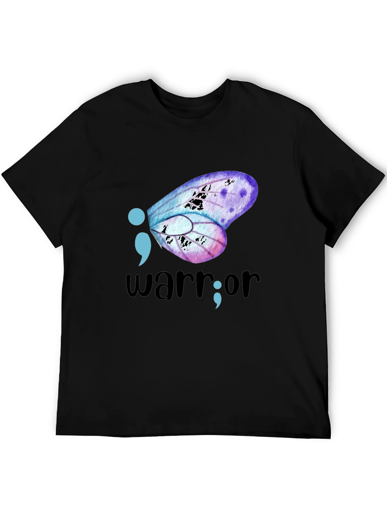 Semicolon Butterfly Warrior Graphic Tee