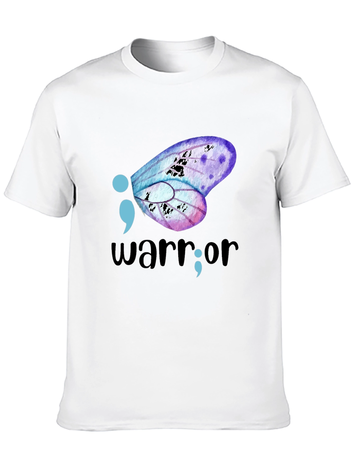 Semicolon Butterfly Warrior Graphic Tee