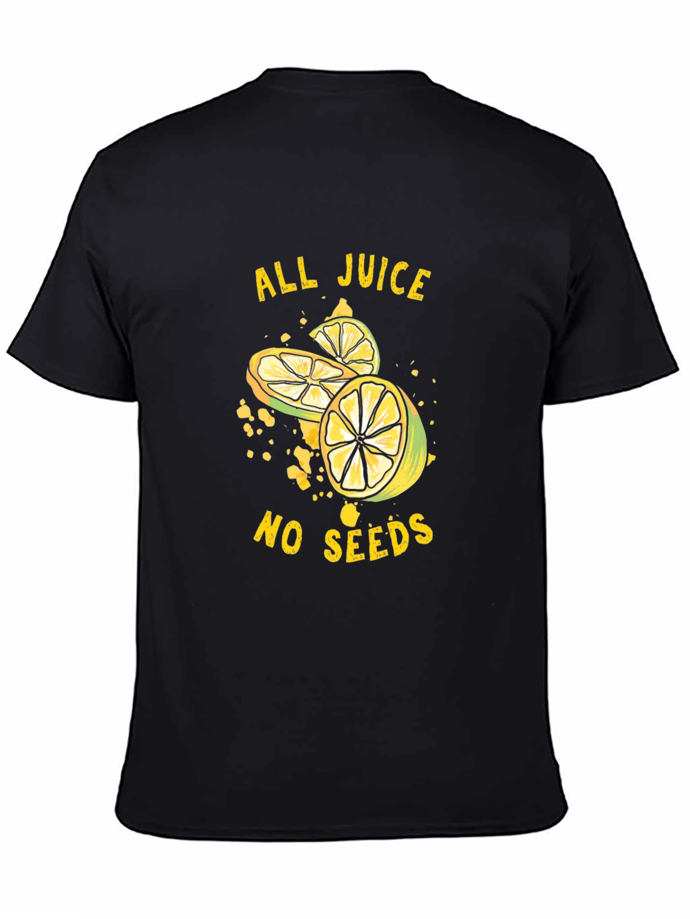 All Juice No Seeds Graphic Tee - Black