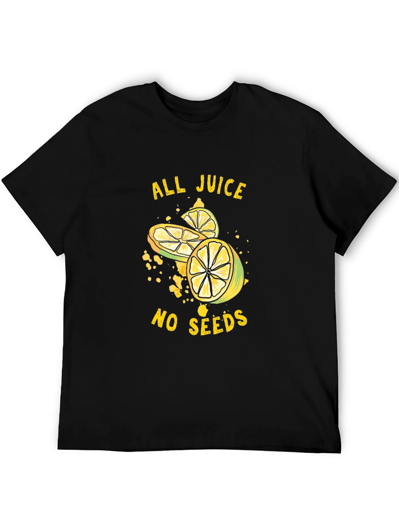 All Juice No Seeds Graphic Tee - Black
