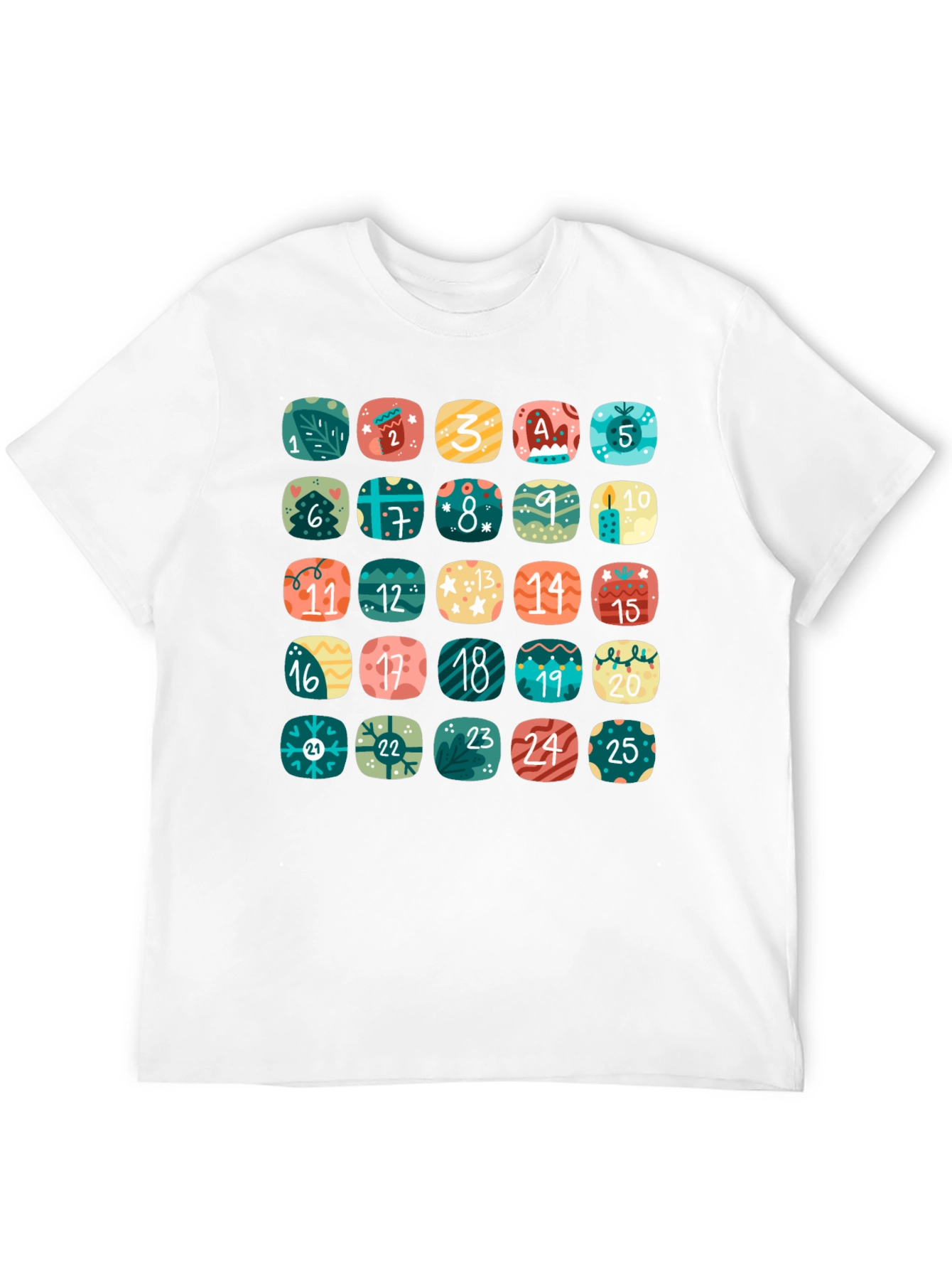 Advent Calendar Countdown T-Shirt - Festive Holiday Cheer
