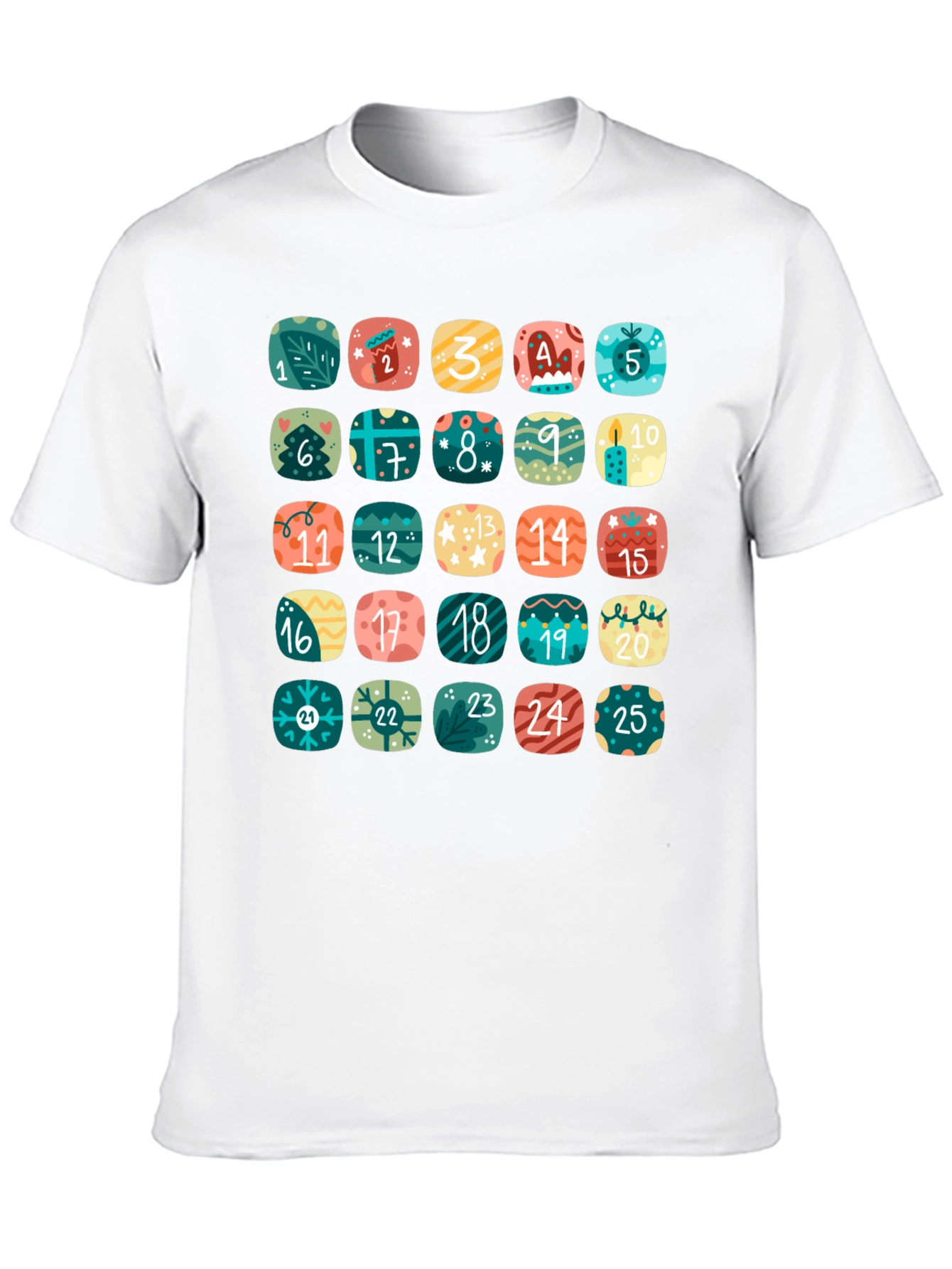 Advent Calendar Countdown T-Shirt - Festive Holiday Cheer