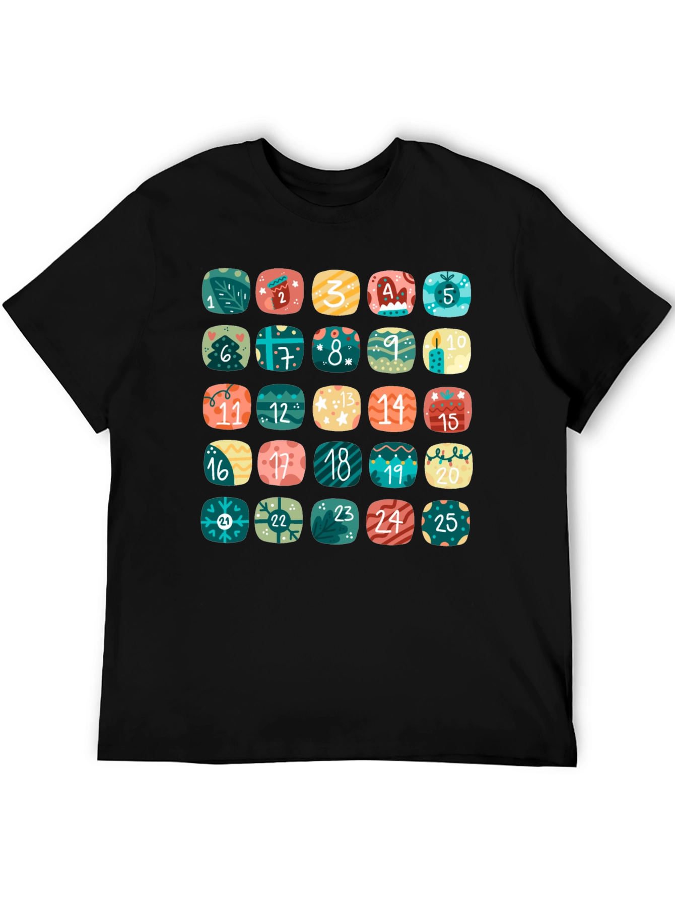 Advent Calendar Countdown T-Shirt - Festive Holiday Cheer