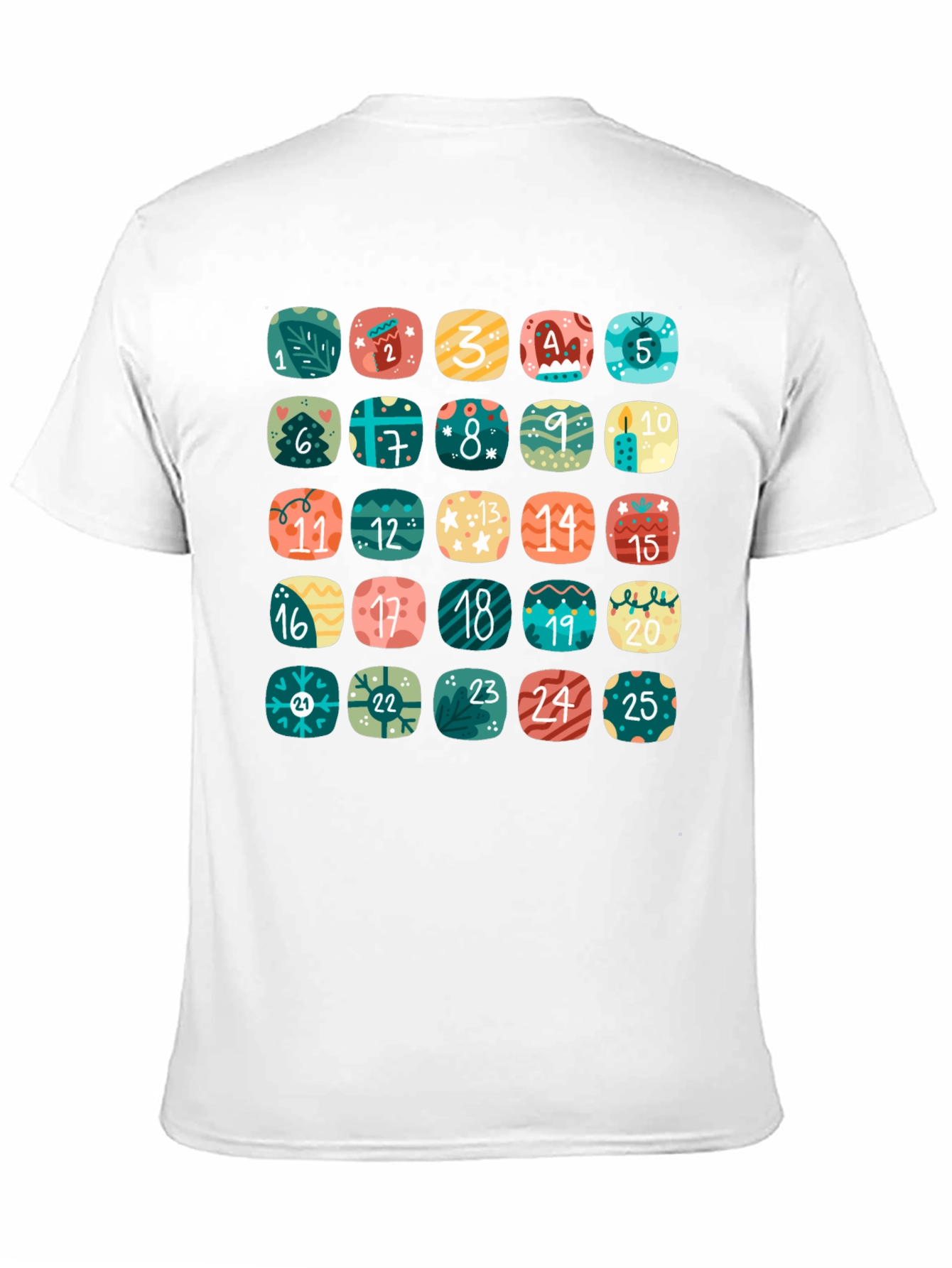 Advent Calendar Countdown T-Shirt - Festive Holiday Cheer