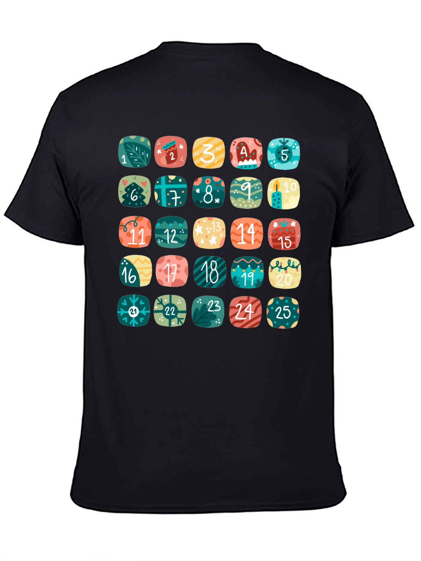 Advent Calendar Countdown T-Shirt - Festive Holiday Cheer