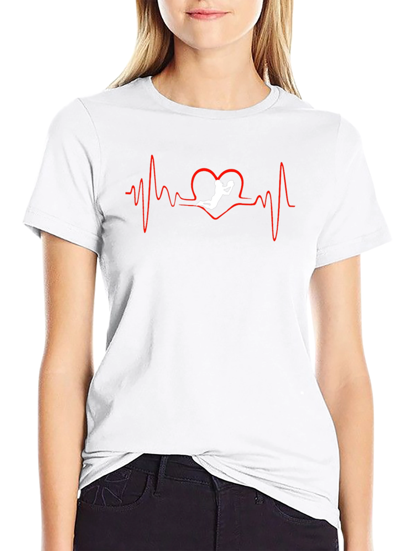 Heartbeat Rugby Player Graphic Tee