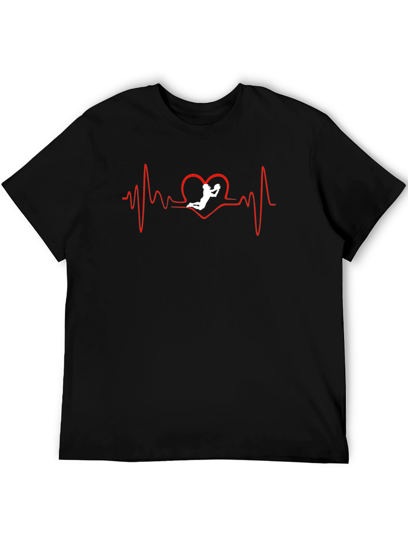 Heartbeat Rugby Player Graphic Tee