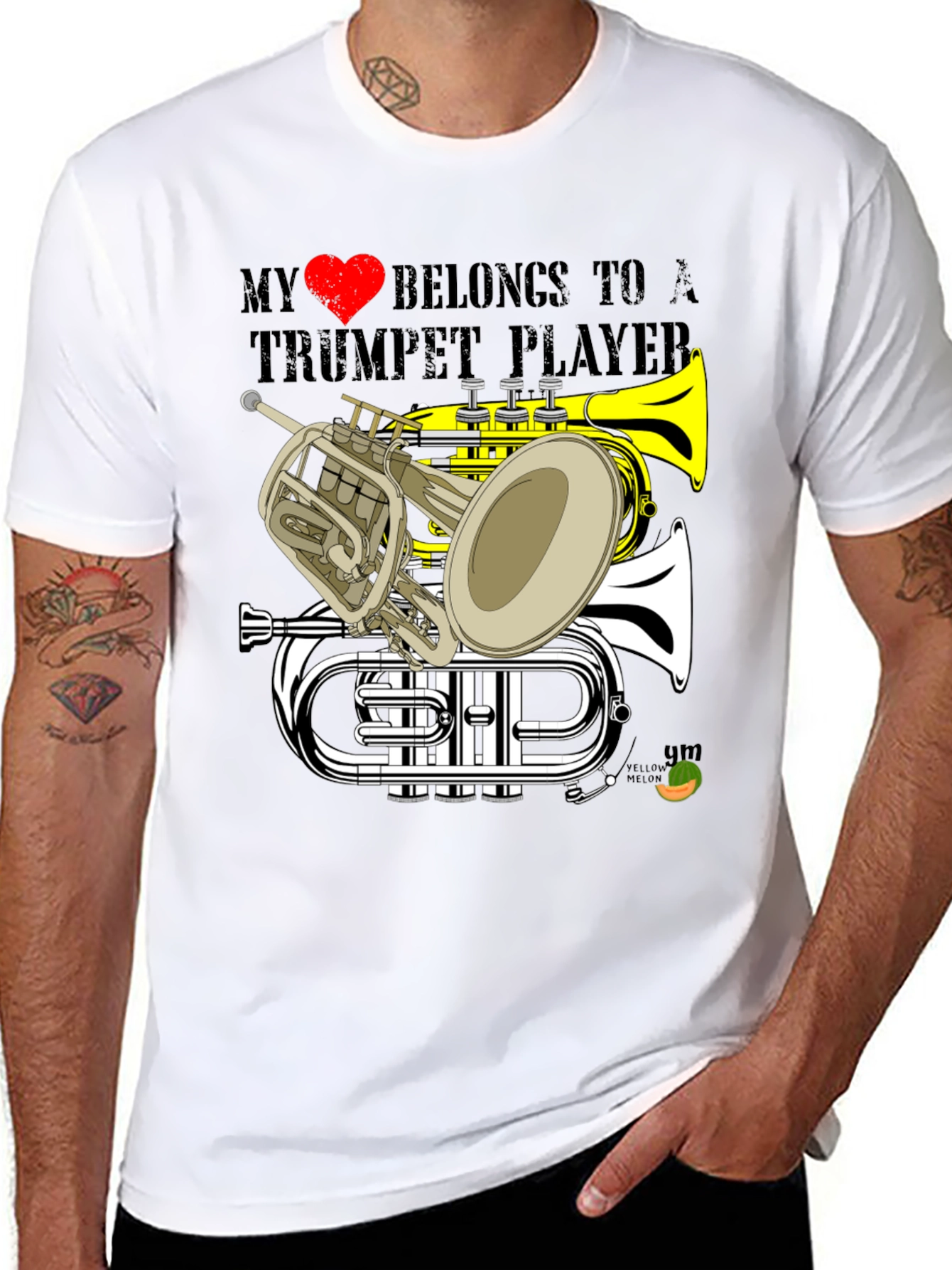 Trumpet Player T-Shirt - Music Lover Gift