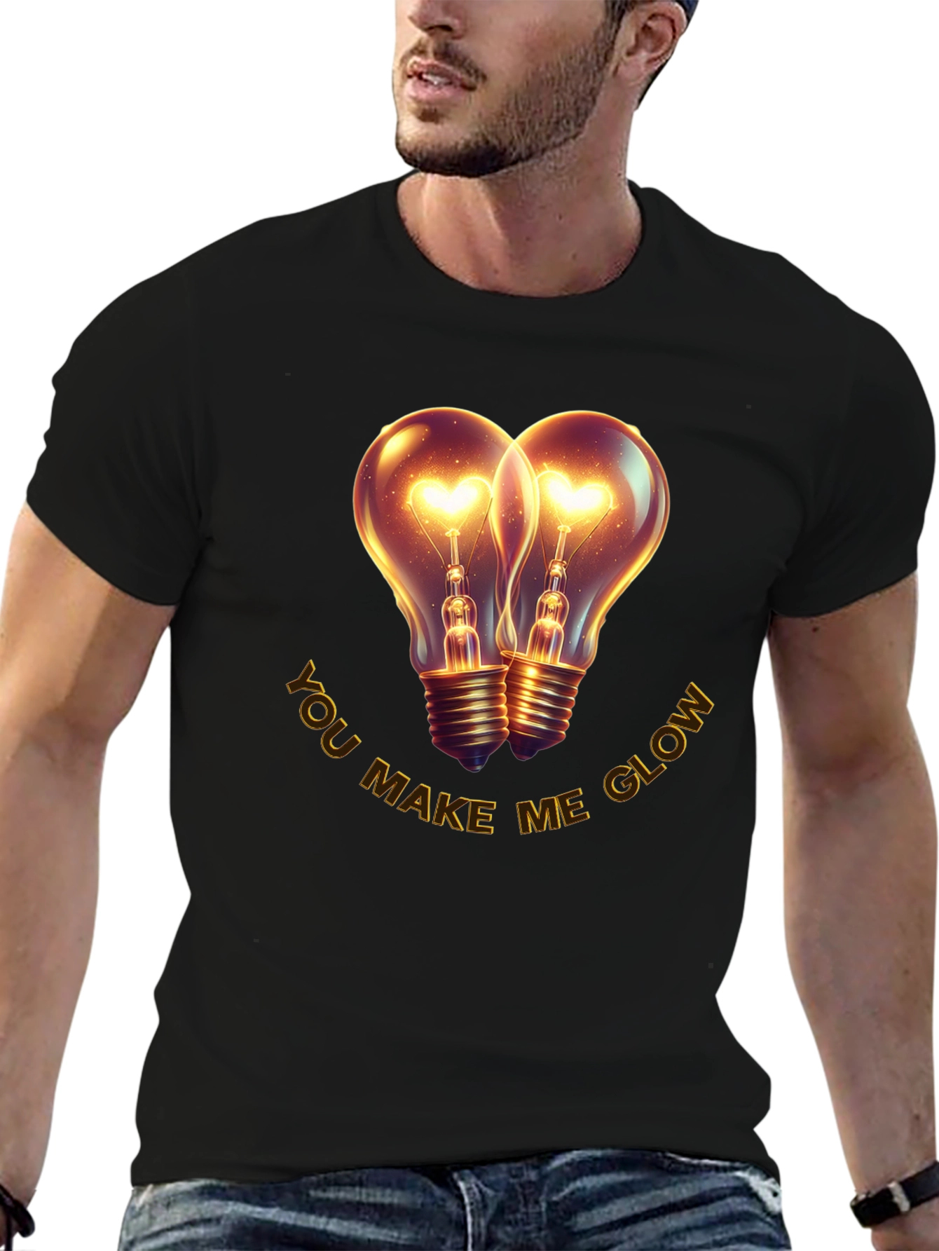 Romantic You Make Me Glow Graphic T-Shirt
