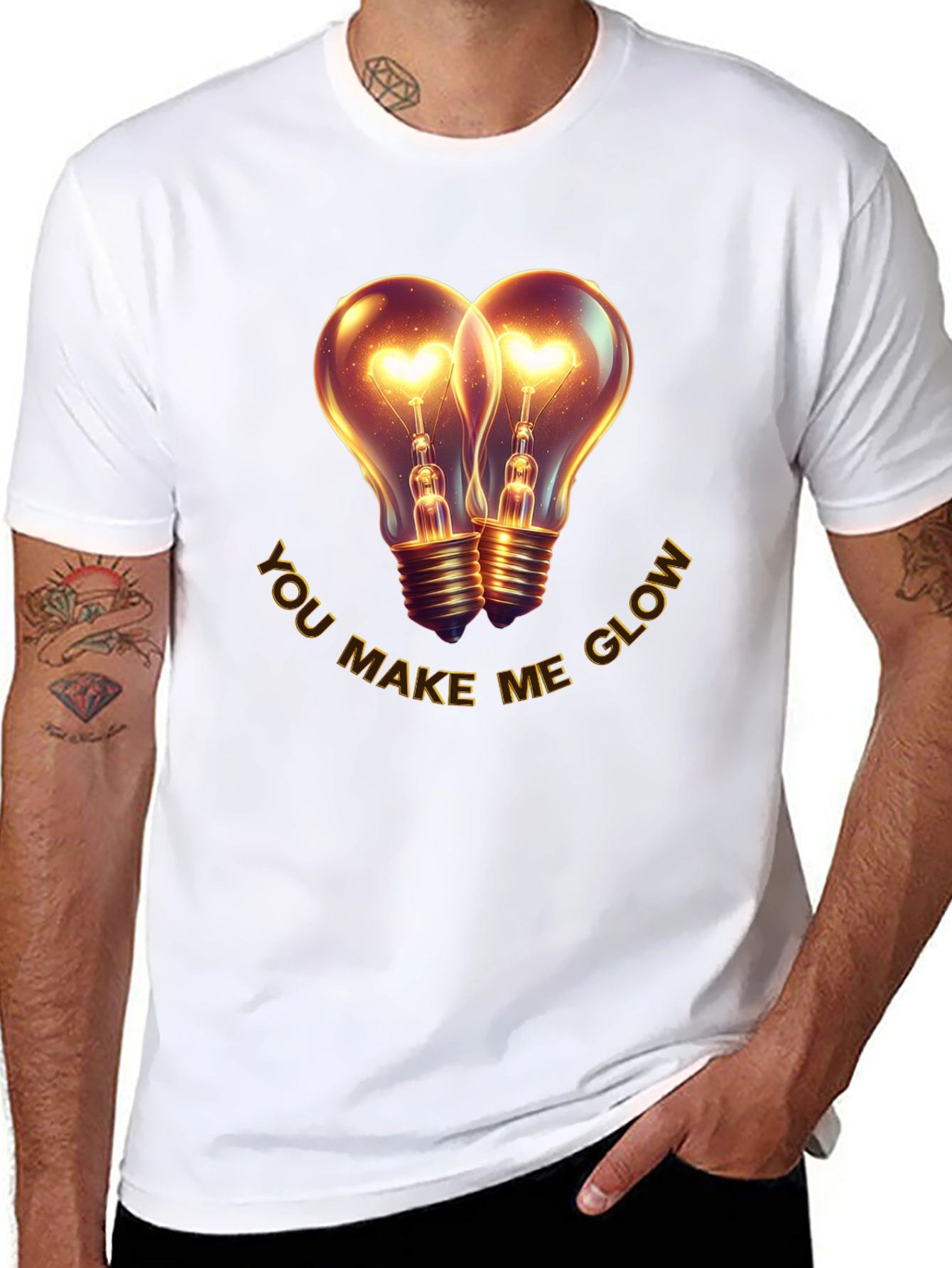 Romantic You Make Me Glow Graphic T-Shirt