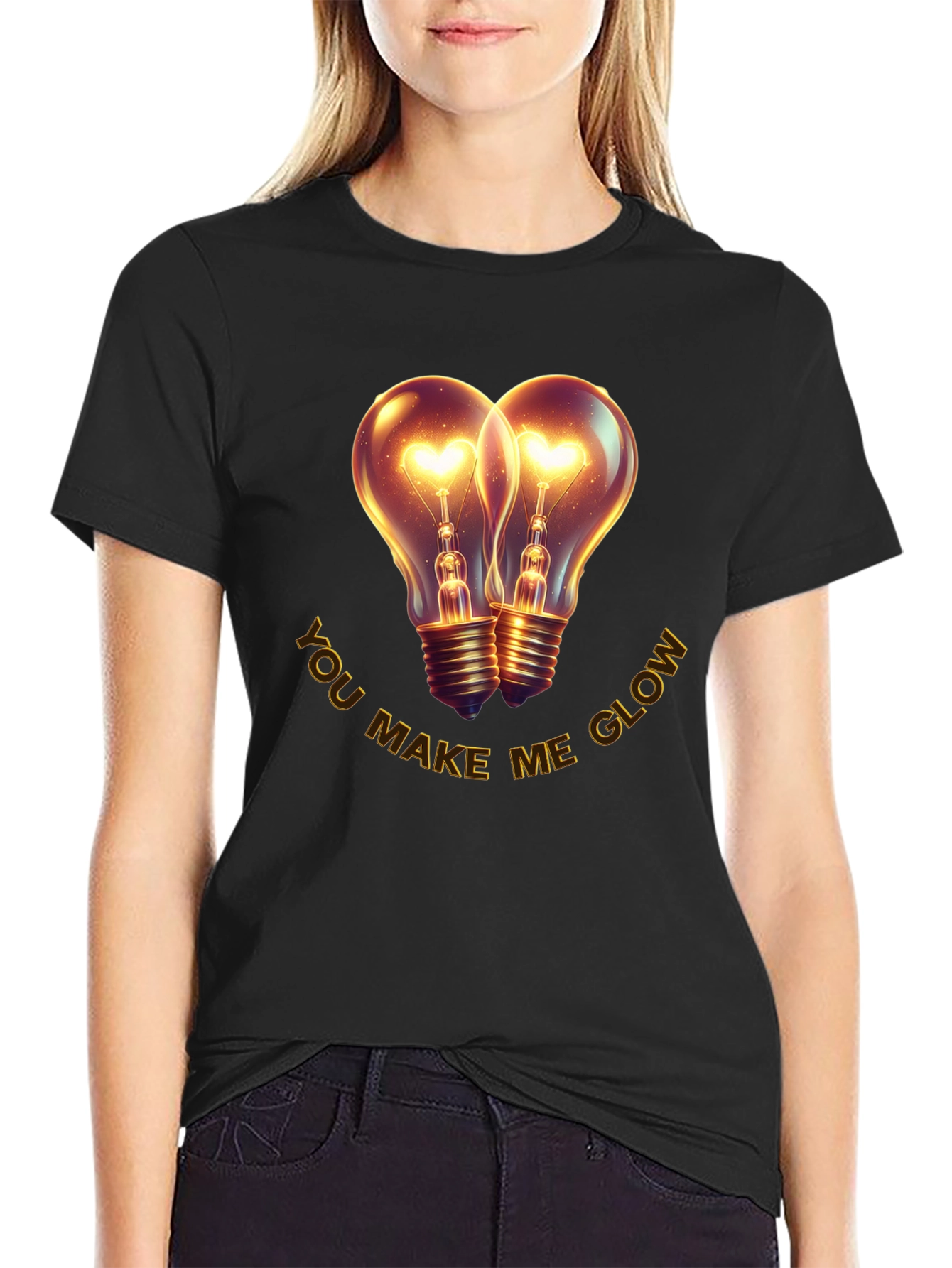 Romantic You Make Me Glow Graphic T-Shirt