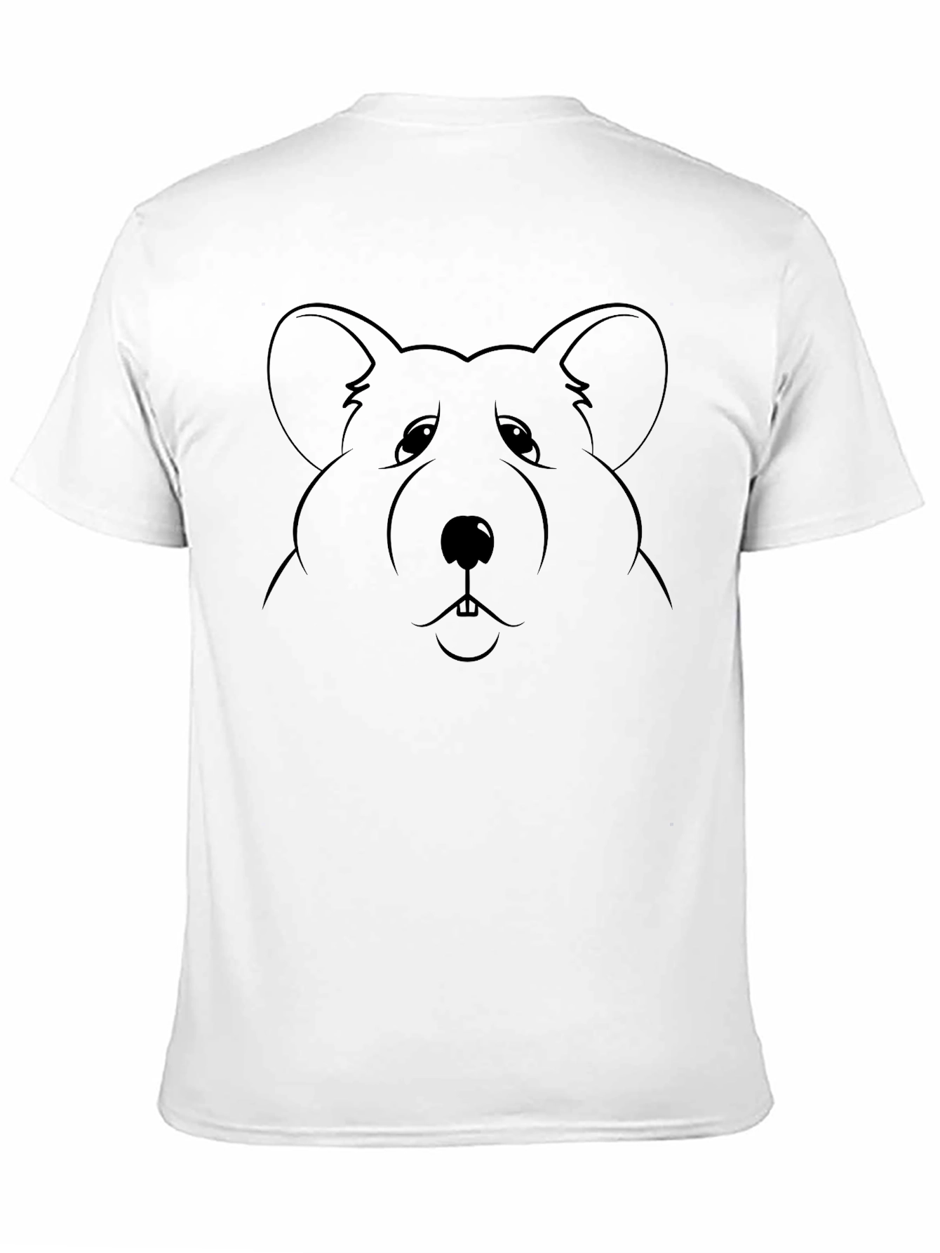 Cartoon Hamster Graphic Tee - Soft Cotton Comfort