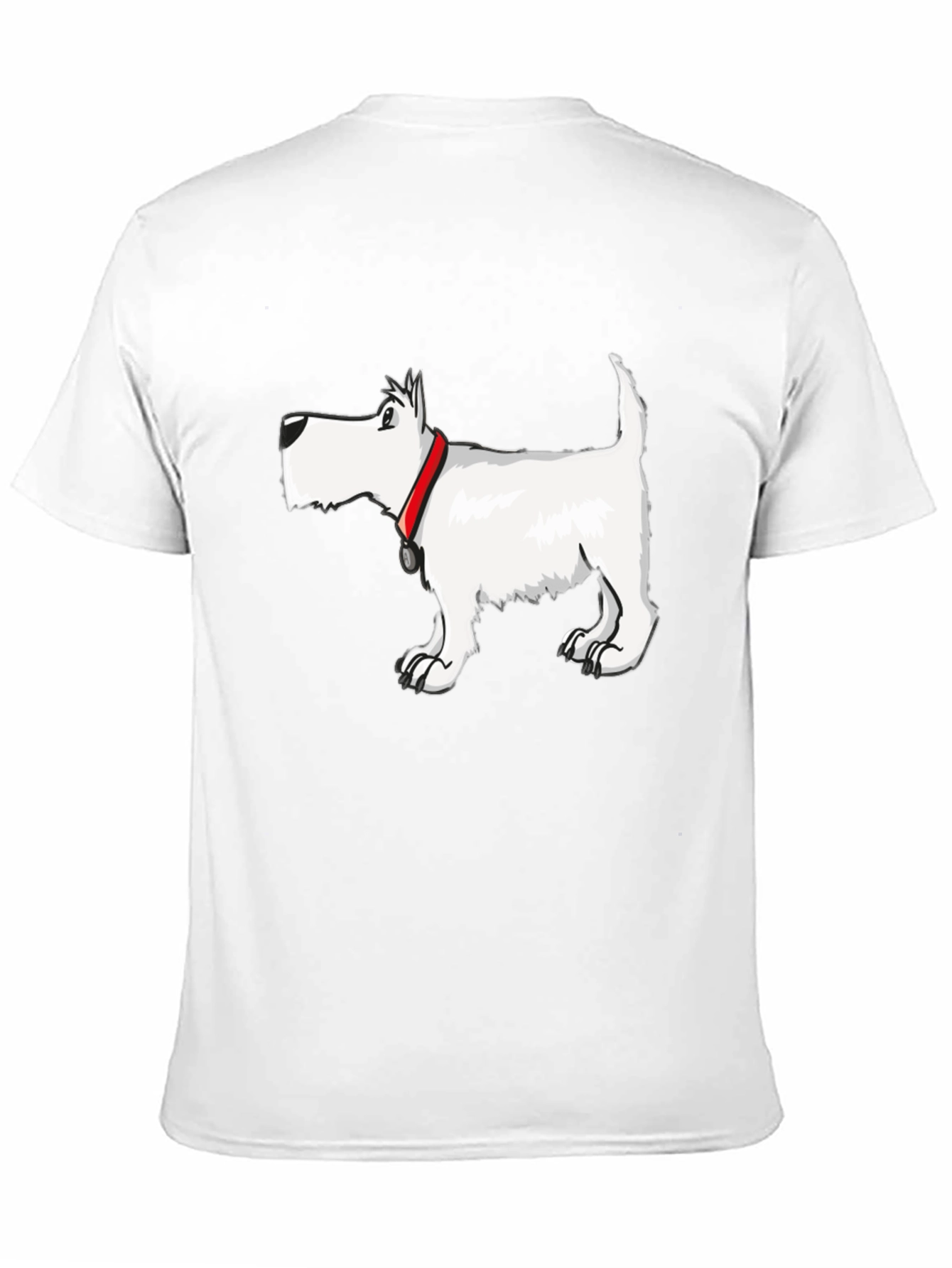 Dog Graphic Tee - Black Cotton Blend